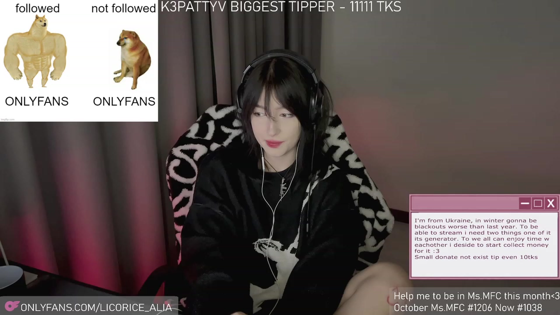 Gallery image thumbnail from Licorice_Alia's myfreecams stream on, 11/26/2023, 04:16 image 6 of 20