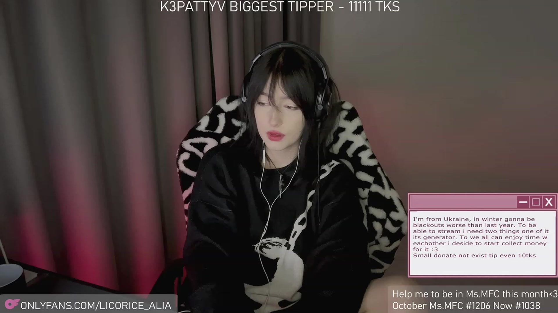Gallery image thumbnail from Licorice_Alia's myfreecams stream on, 11/26/2023, 04:16 image 19 of 20