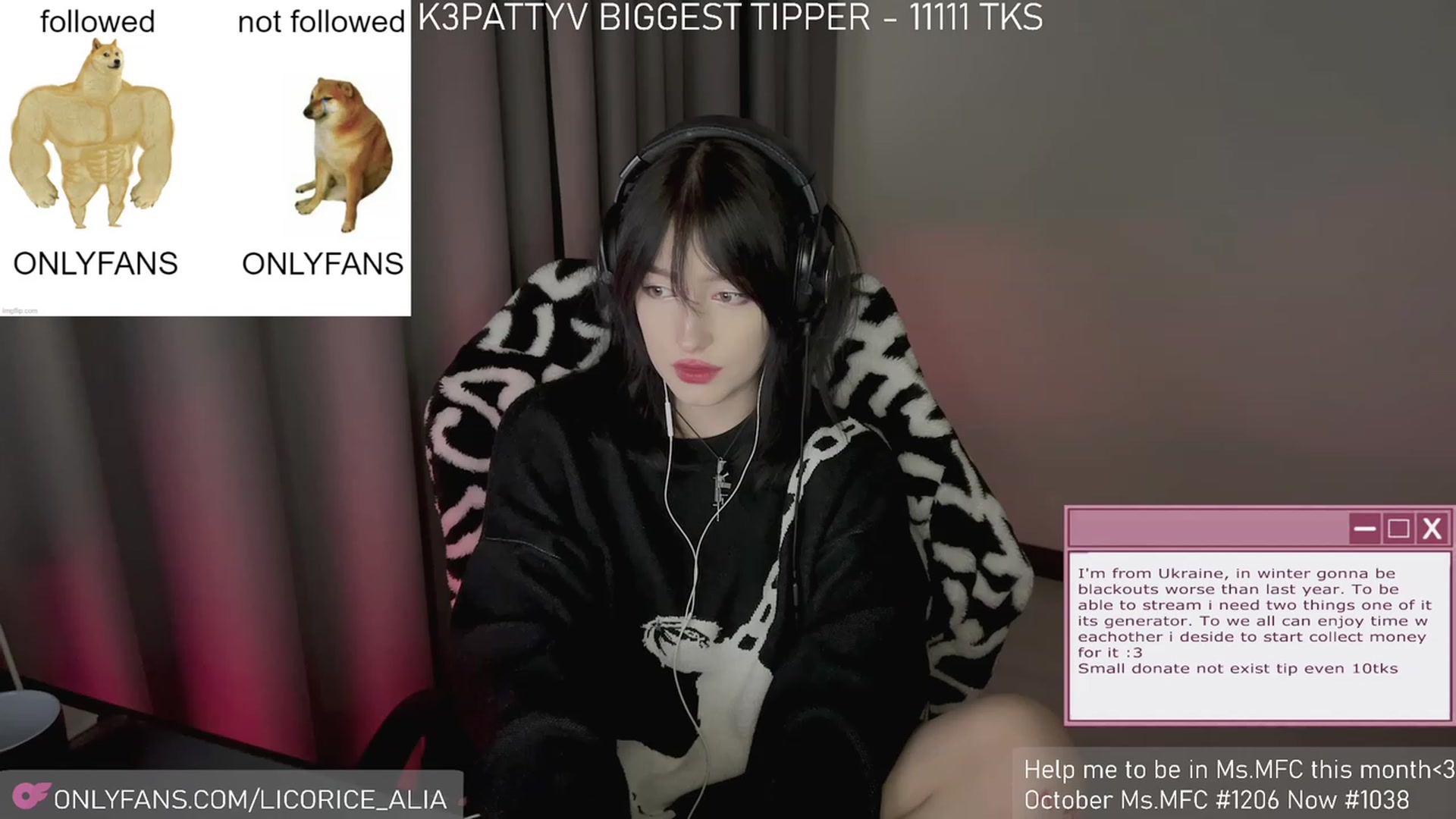 Gallery image thumbnail from Licorice_Alia's myfreecams stream on, 11/26/2023, 04:16 image 1 of 20
