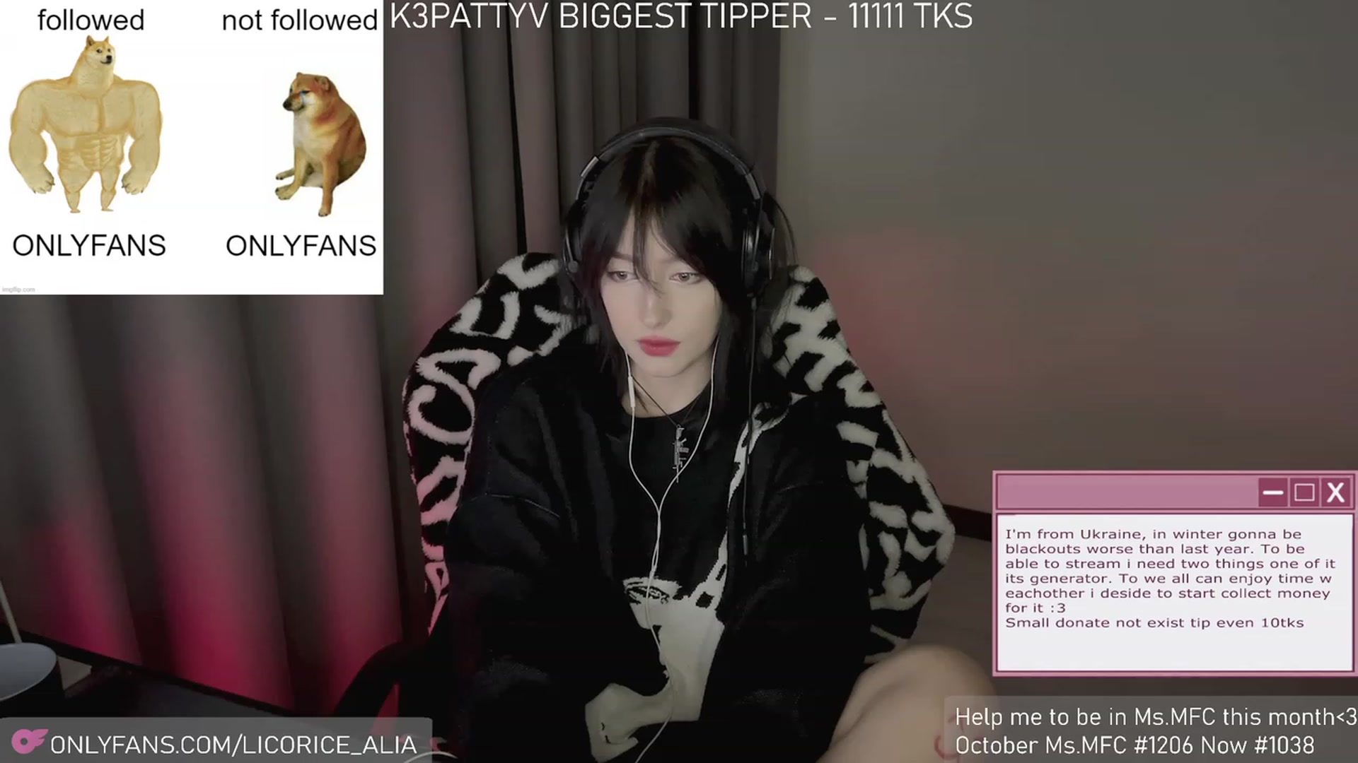 Gallery image thumbnail from Licorice_Alia's myfreecams stream on, 11/26/2023, 04:16 image 11 of 20