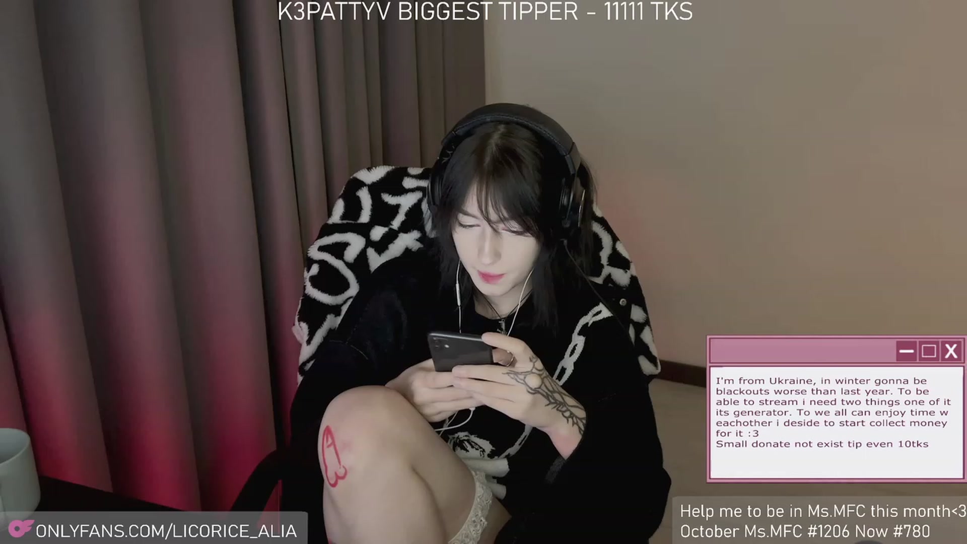 Gallery image thumbnail from Licorice_Alia's myfreecams stream on, 11/27/2023, 04:18 image 16 of 20