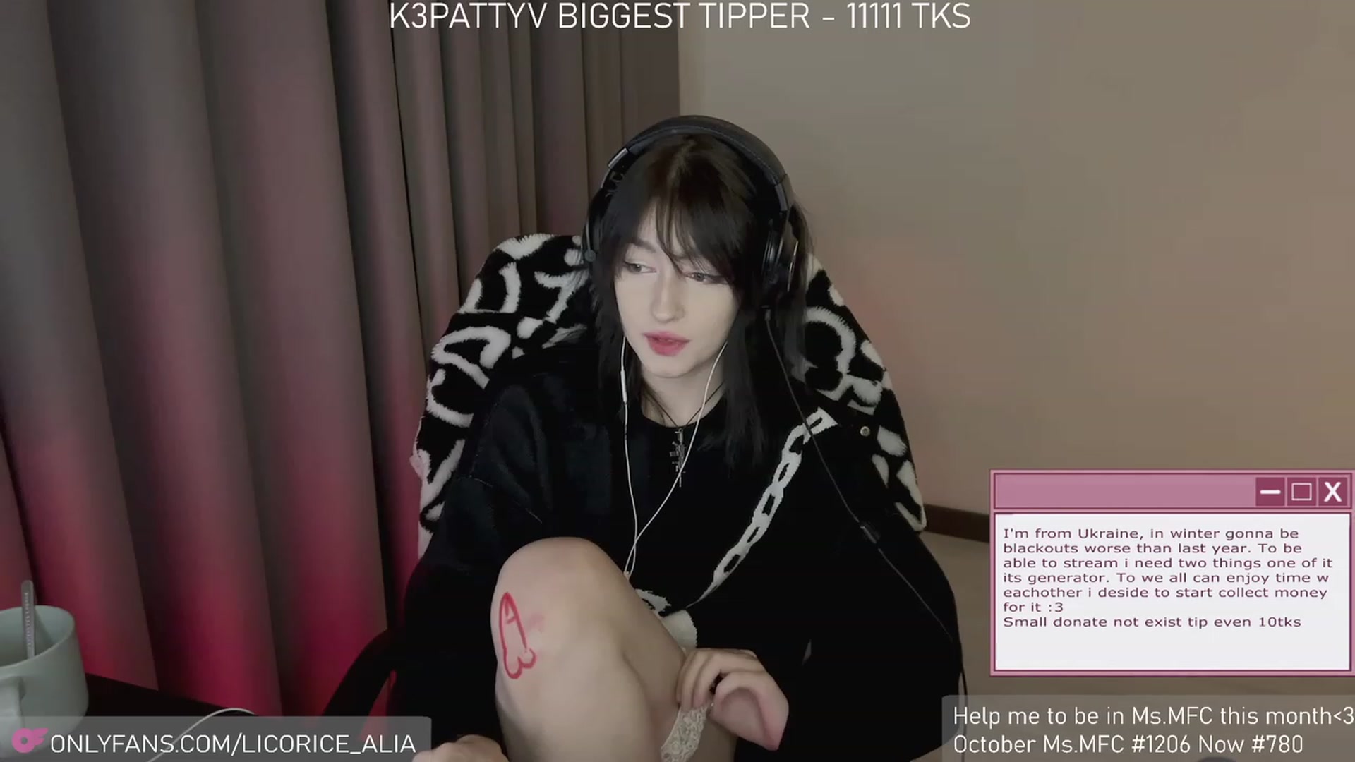 Gallery image thumbnail from Licorice_Alia's myfreecams stream on, 11/27/2023, 04:18 image 8 of 20