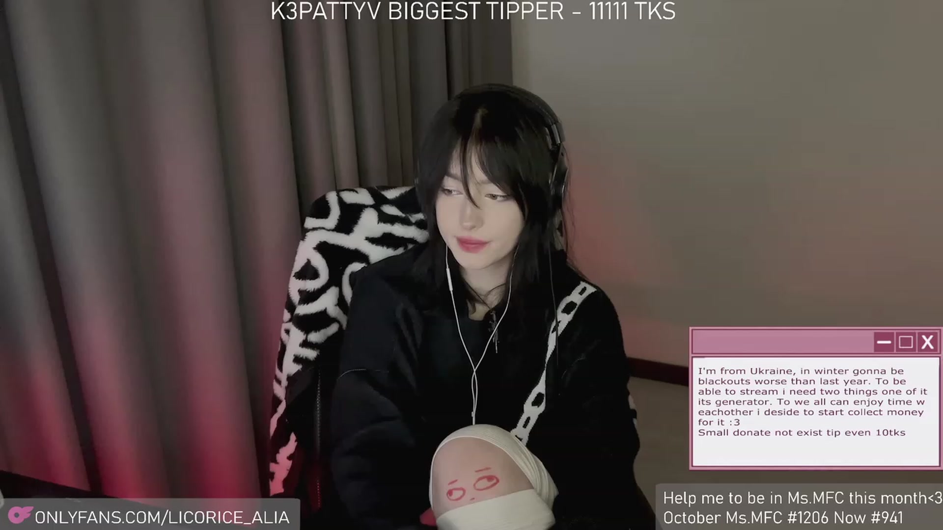 Gallery image thumbnail from Licorice_Alia's myfreecams stream on, 12/01/2023, 02:25 image 4 of 20