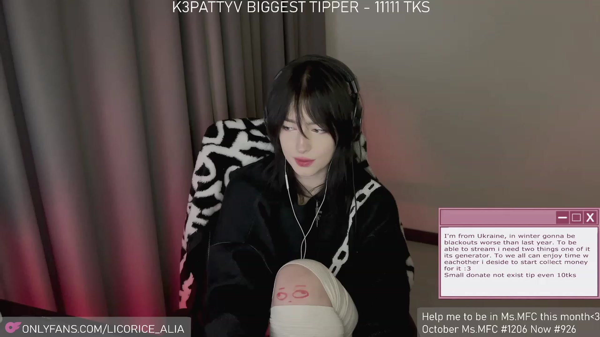 Gallery image thumbnail from Licorice_Alia's myfreecams stream on, 12/01/2023, 02:25 image 18 of 20