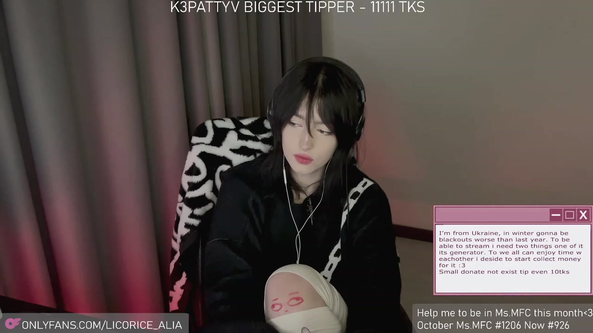 Gallery image thumbnail from Licorice_Alia's myfreecams stream on, 12/01/2023, 02:25 image 14 of 20