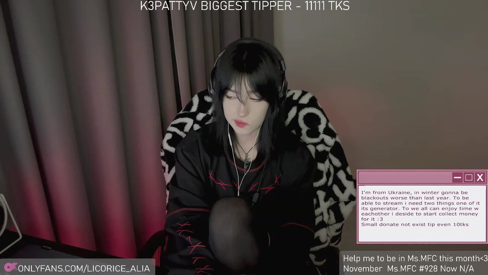 Gallery image thumbnail from Licorice_Alia's myfreecams stream on, 12/06/2023, 01:07 image 9 of 20