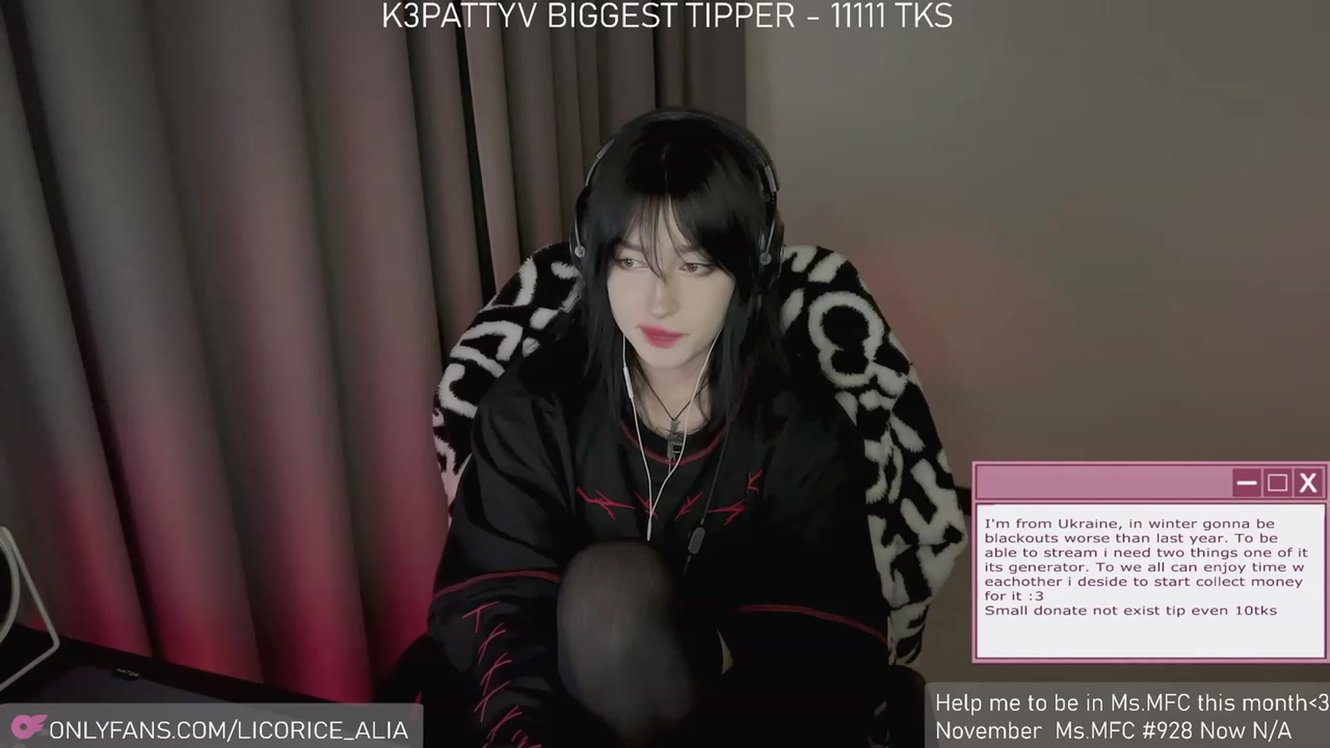 Gallery image thumbnail from Licorice_Alia's myfreecams stream on, 12/06/2023, 01:07 image 19 of 20