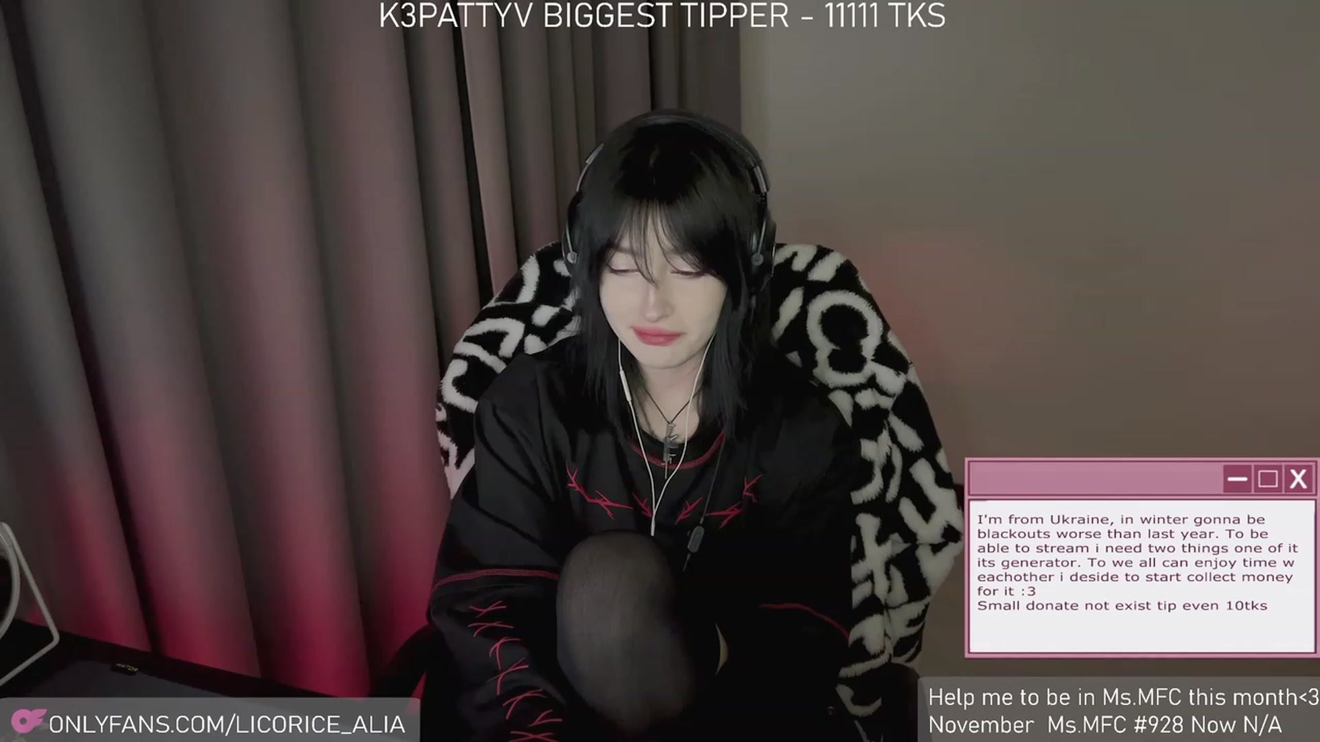 Gallery image thumbnail from Licorice_Alia's myfreecams stream on, 12/06/2023, 01:07 image 11 of 20