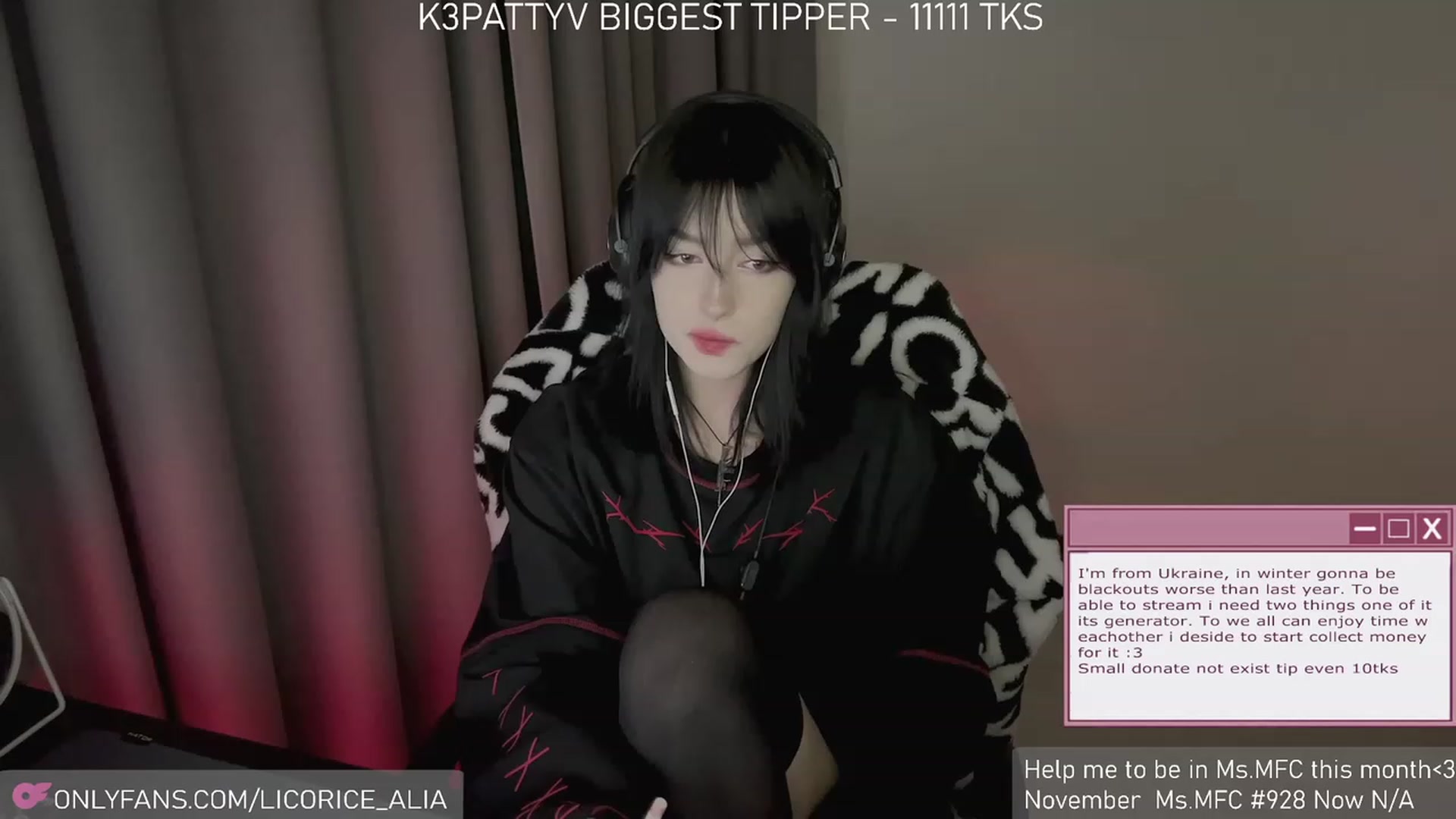 Gallery image thumbnail from Licorice_Alia's myfreecams stream on, 12/06/2023, 01:07 image 4 of 20
