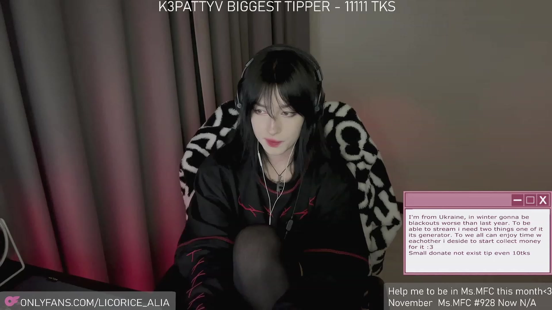 Gallery image thumbnail from Licorice_Alia's myfreecams stream on, 12/06/2023, 01:07 image 18 of 20
