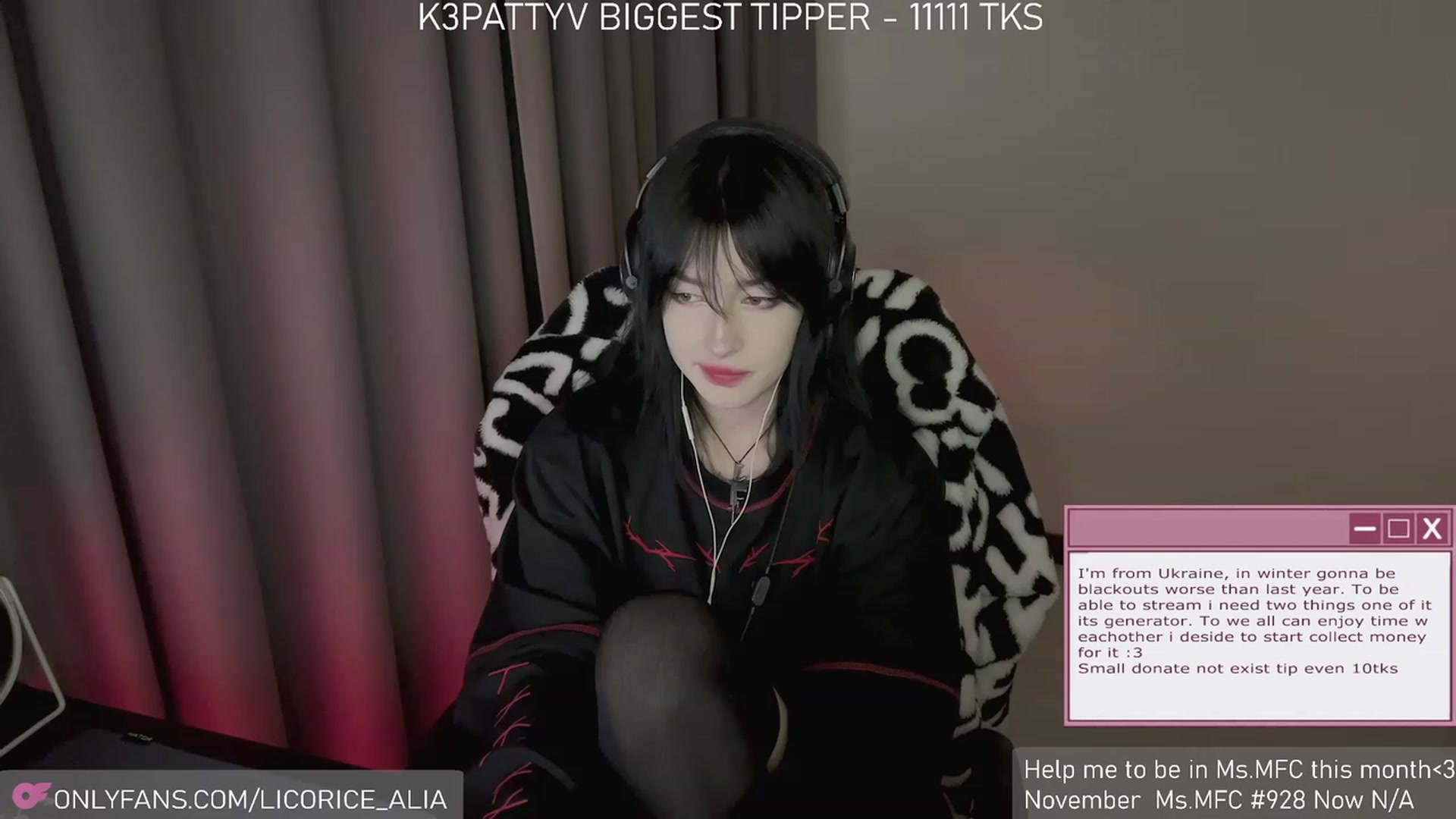 Gallery image thumbnail from Licorice_Alia's myfreecams stream on, 12/06/2023, 01:07 image 17 of 20