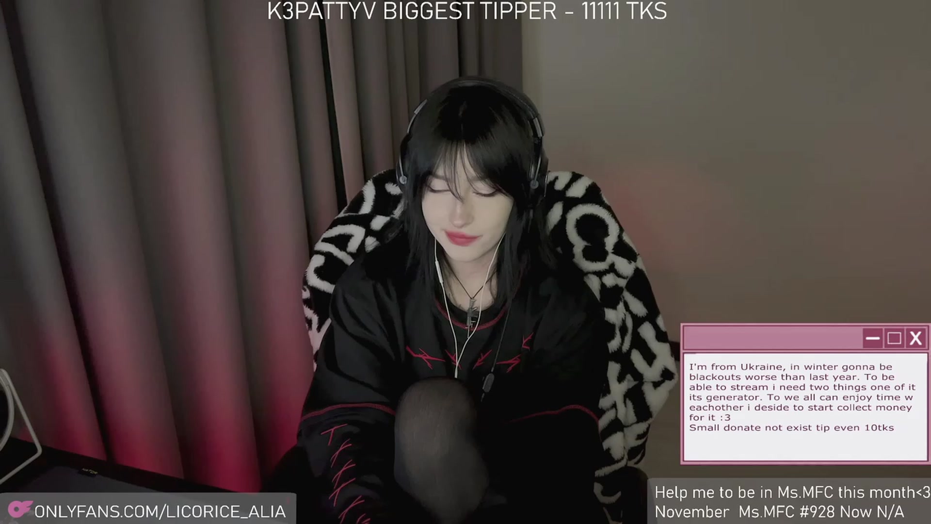 Gallery image thumbnail from Licorice_Alia's myfreecams stream on, 12/06/2023, 01:07 image 20 of 20