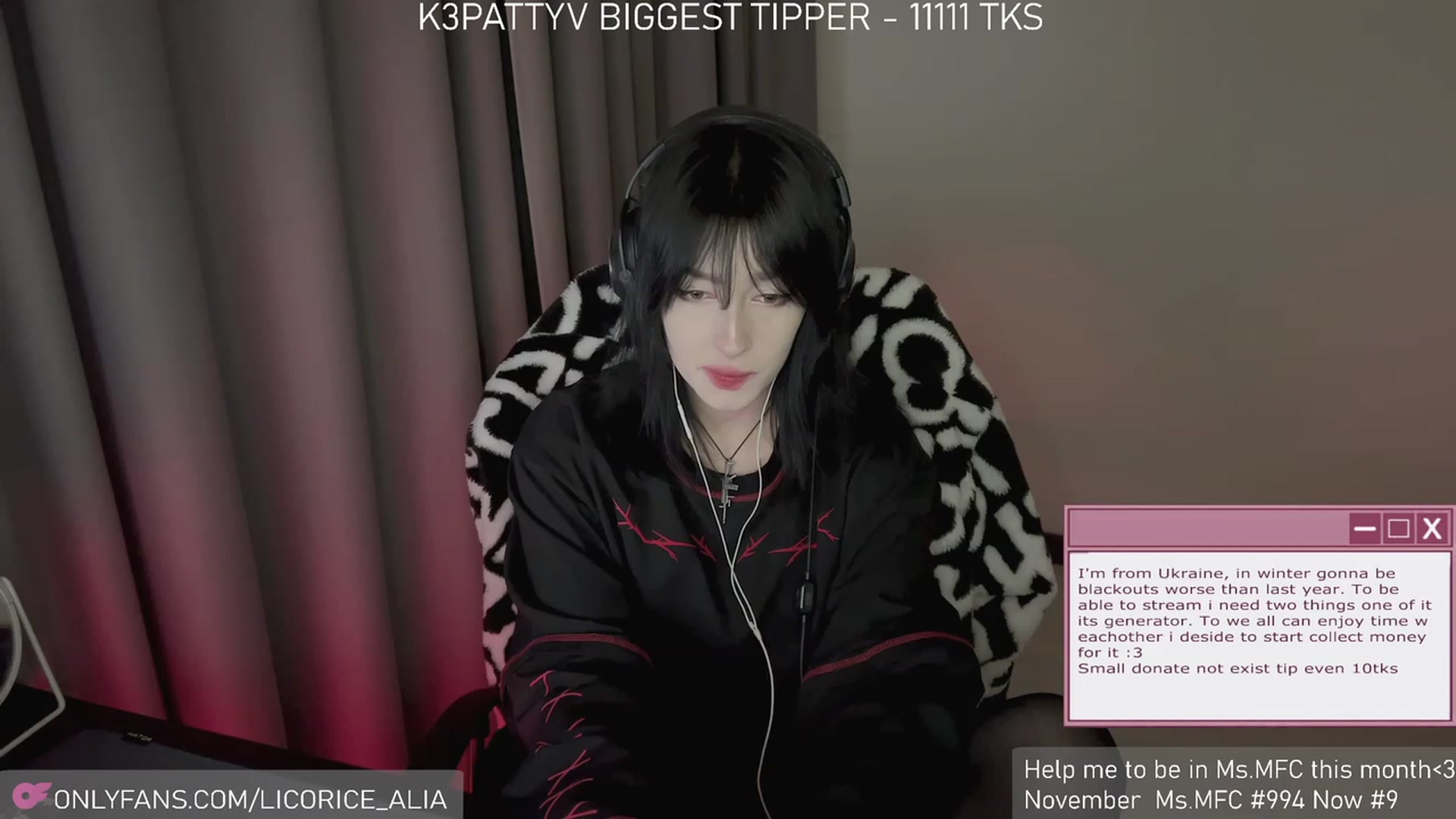 Gallery image thumbnail from Licorice_Alia's myfreecams stream on, 12/06/2023, 01:07 image 2 of 20