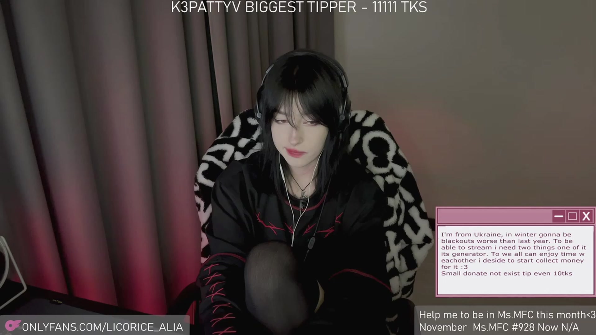 Gallery image thumbnail from Licorice_Alia's myfreecams stream on, 12/06/2023, 01:07 image 13 of 20