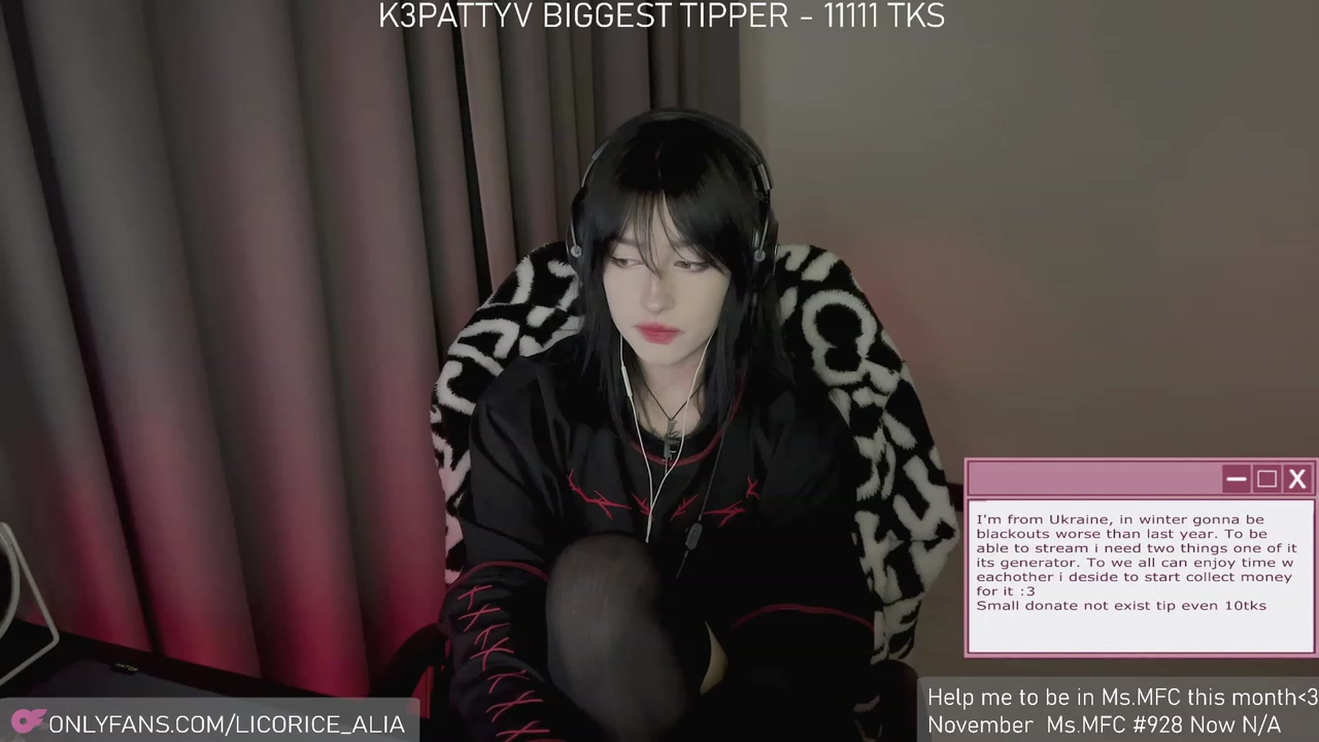 Gallery image thumbnail from Licorice_Alia's myfreecams stream on, 12/06/2023, 01:07 image 14 of 20