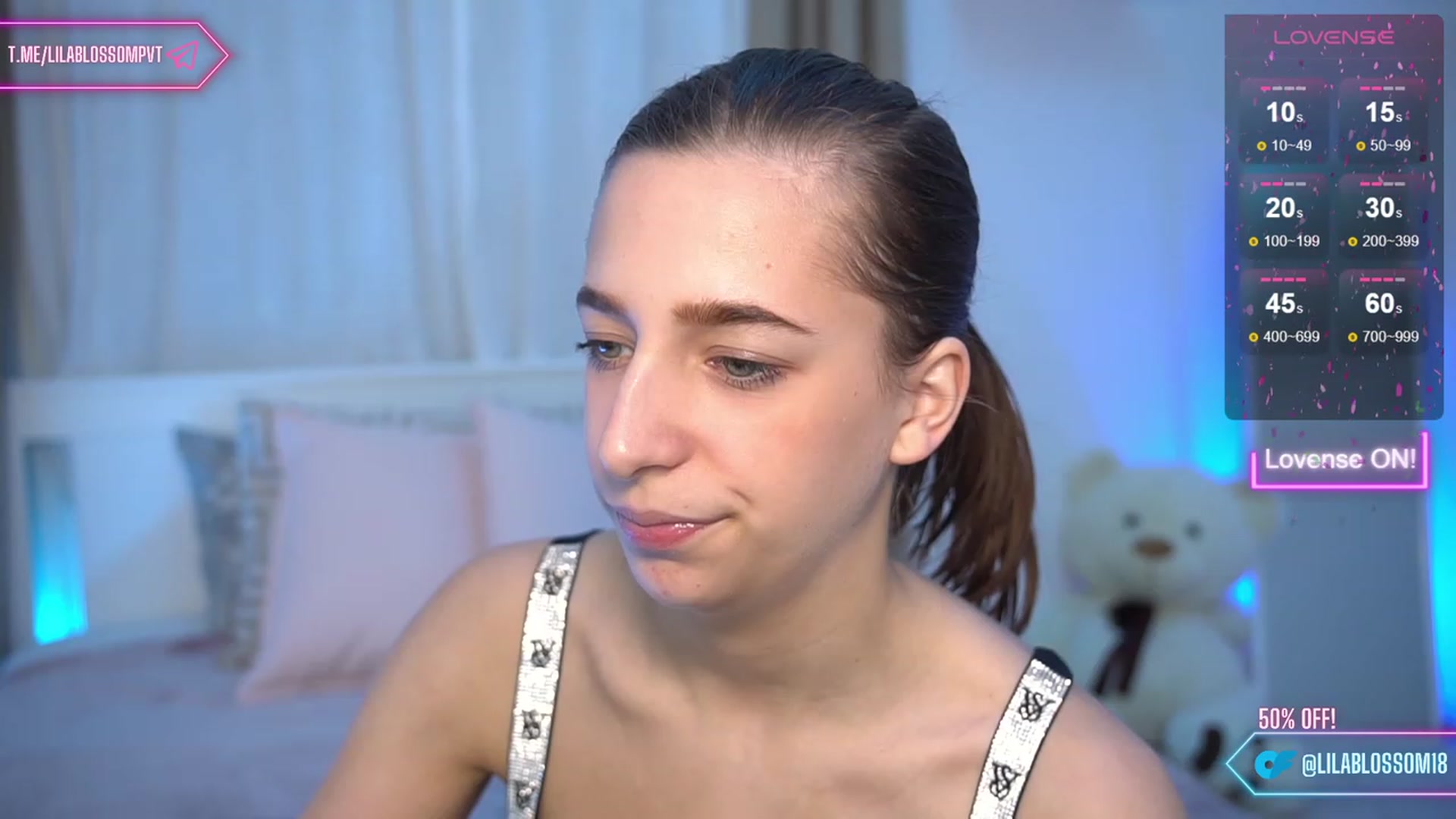 Gallery image thumbnail from LilaBlossom's myfreecams stream on, 03/07/2024, 21:05 image 10 of 20