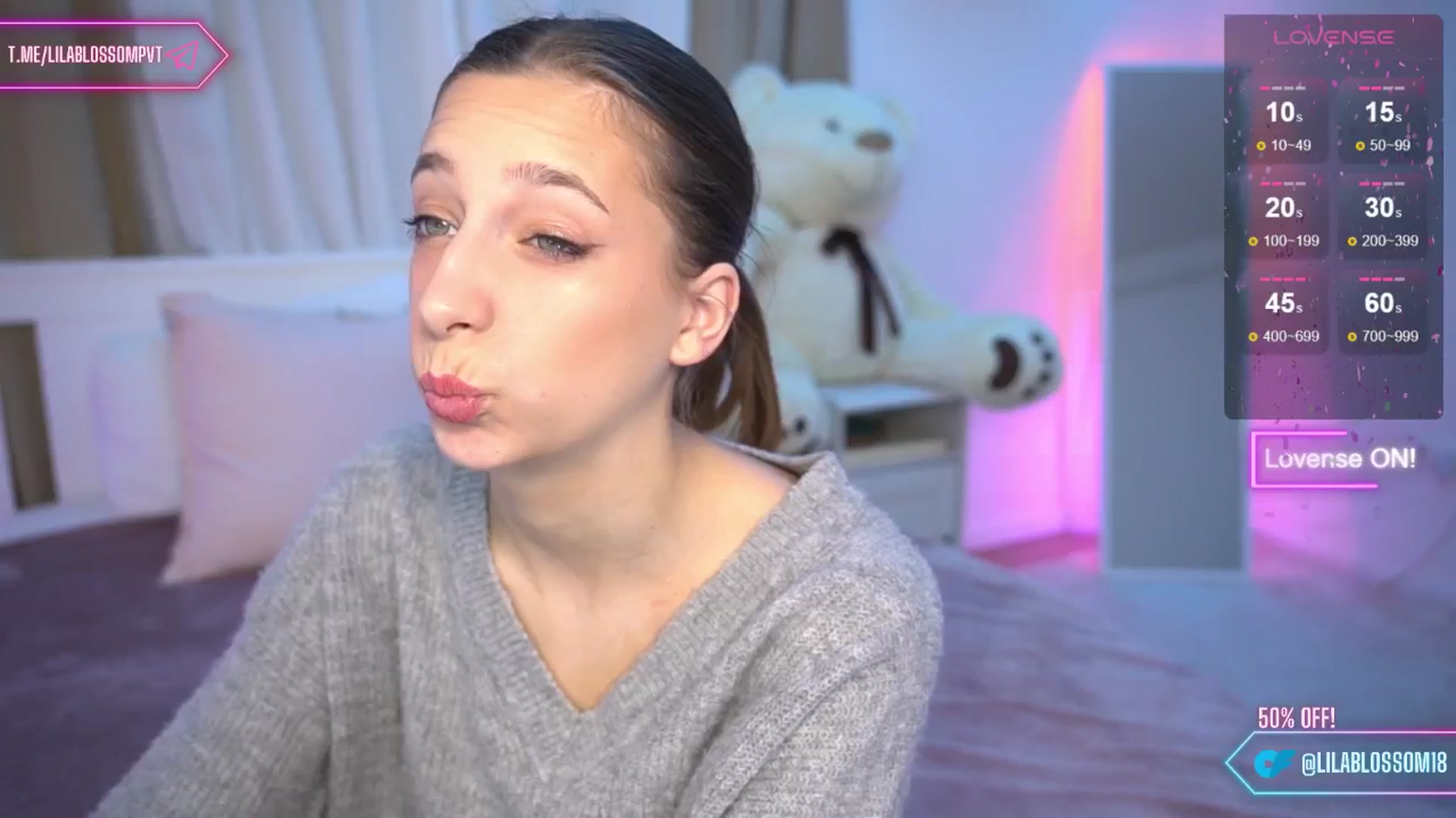 Gallery image thumbnail from LilaBlossom's myfreecams stream on, 04/21/2024, 10:15 image 18 of 20