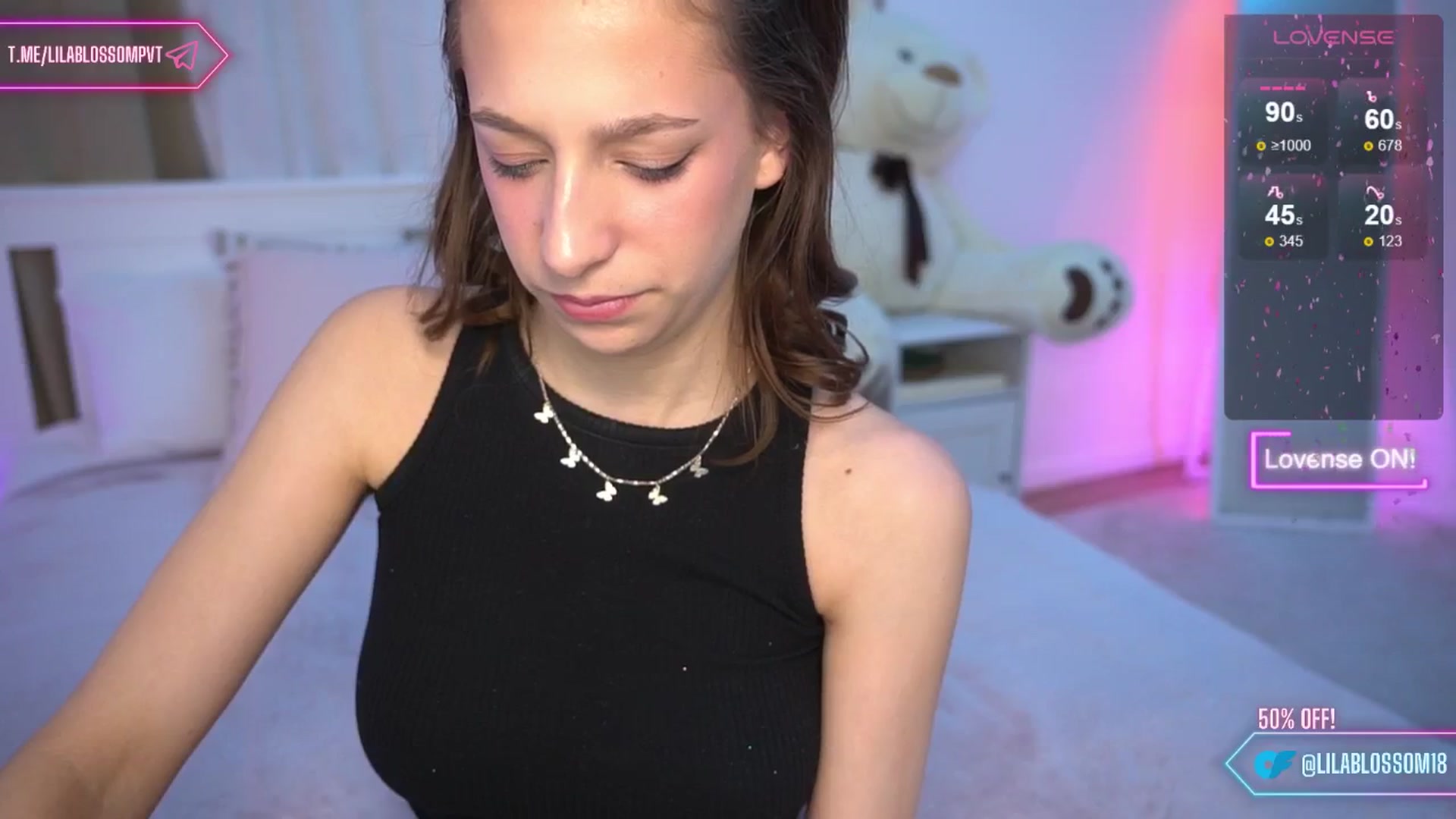 Gallery image thumbnail from LilaBlossom's myfreecams stream on, 04/26/2024, 21:15 image 17 of 20