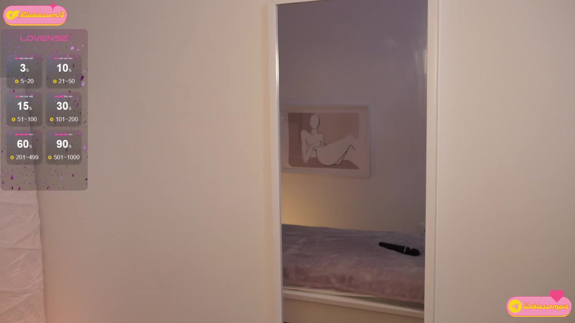 Gallery image thumbnail from LilaBlossom's myfreecams stream on, 08/05/2024, 16:40 image 12 of 20
