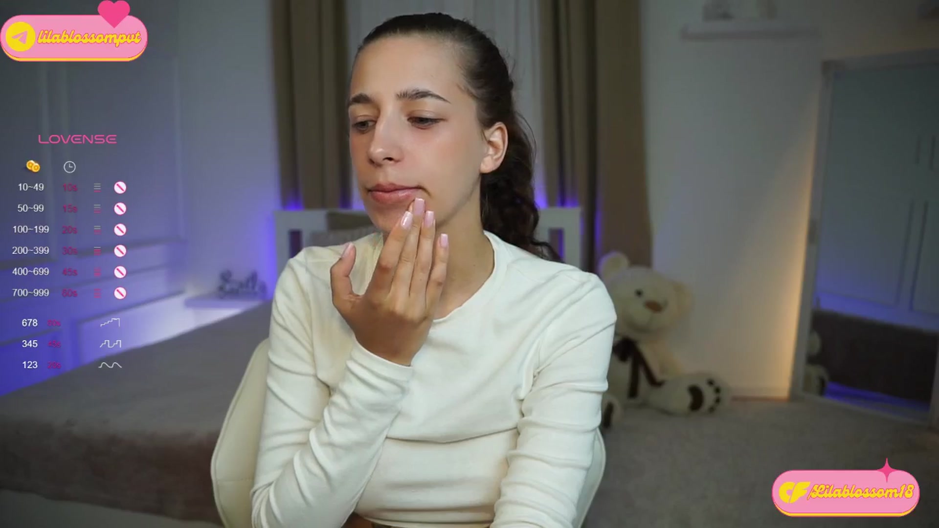 Gallery image thumbnail from LilaBlossom's myfreecams stream on, 09/12/2024, 21:30 image 15 of 20