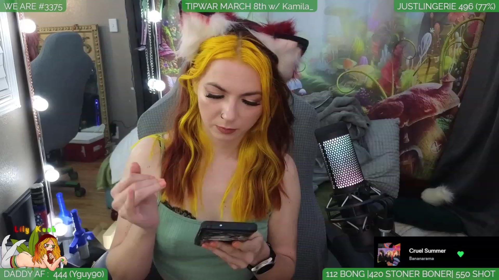 Gallery image thumbnail from LilyKush's myfreecams stream on, 03/05/2024, 04:30 image 19 of 20