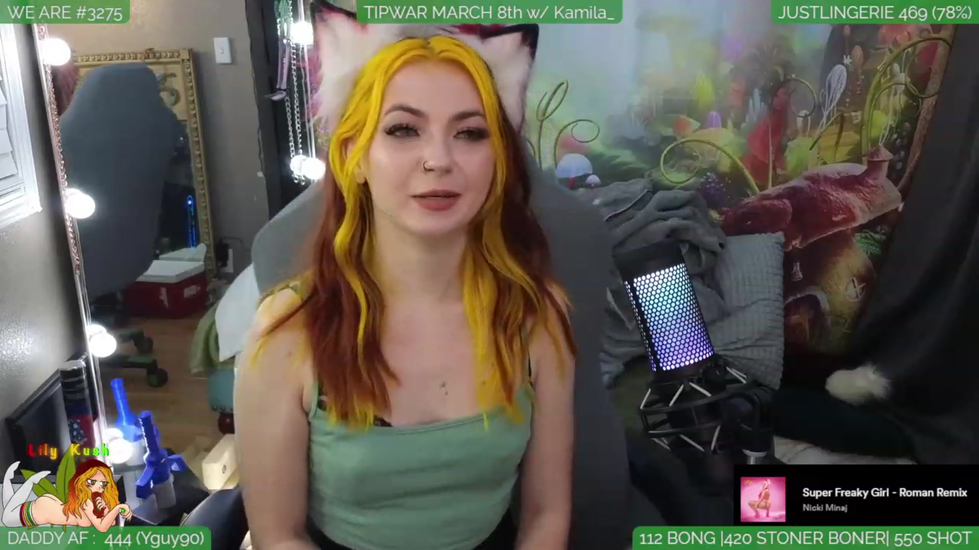 Gallery image thumbnail from LilyKush's myfreecams stream on, 03/05/2024, 04:30 image 20 of 20