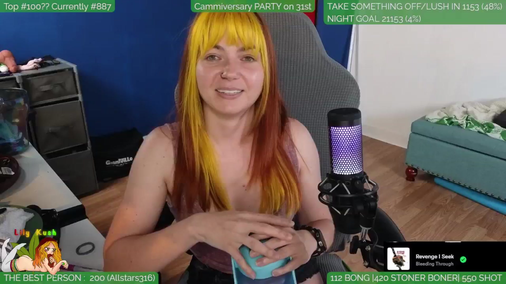 Gallery image thumbnail from LilyKush's myfreecams stream on, 05/26/2024, 03:52 image 12 of 20