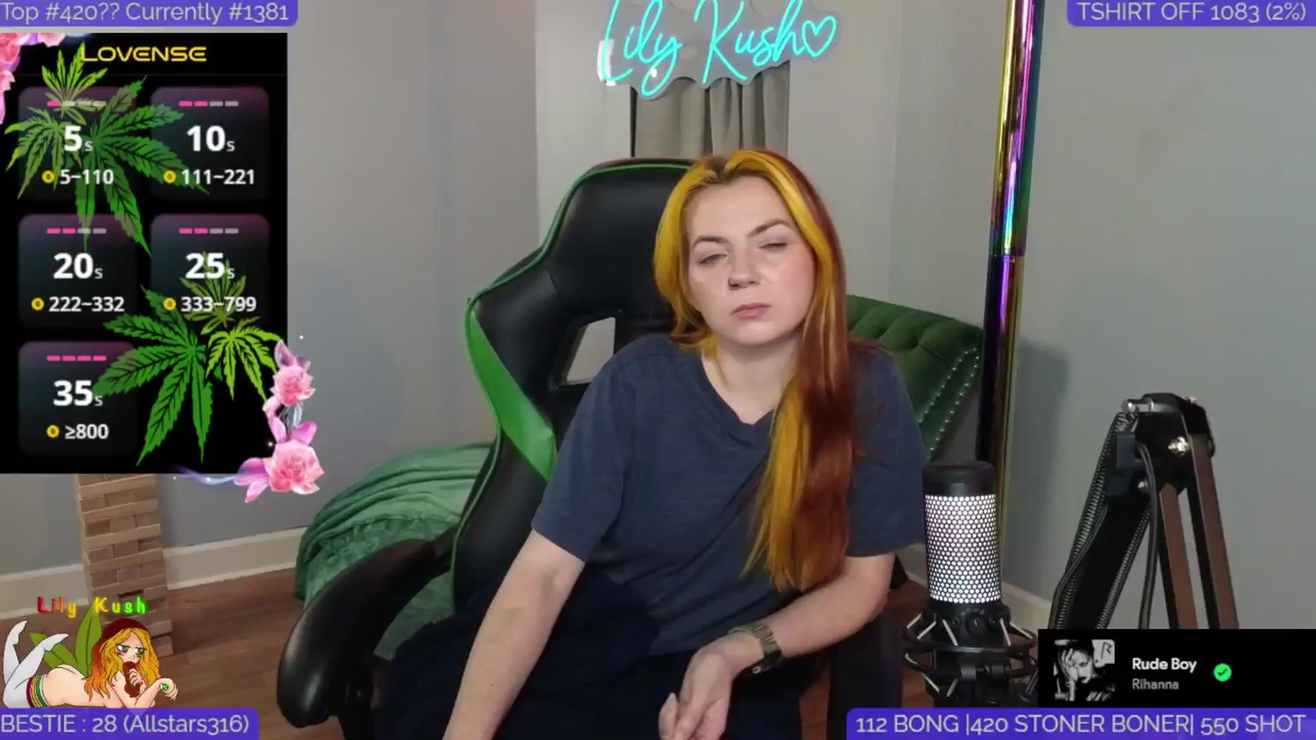 Gallery image thumbnail from LilyKush's myfreecams stream on, 01/05/2025, 05:52 image 2 of 20
