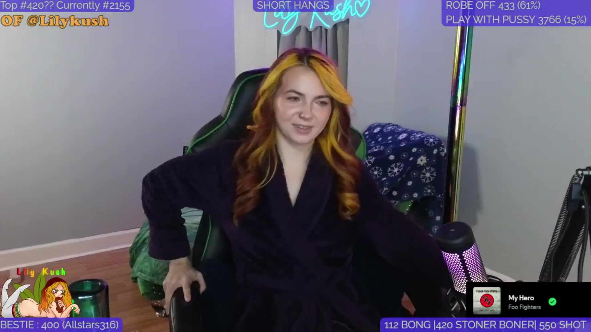 Gallery image thumbnail from LilyKush's myfreecams stream on, 01/11/2025, 21:37 image 2 of 20