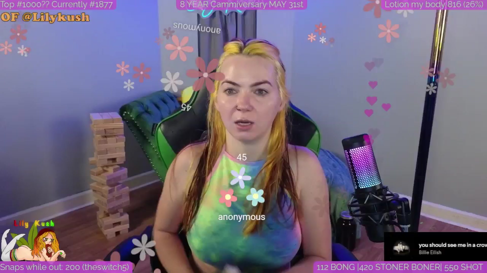 Gallery image thumbnail from LilyKush's myfreecams stream on, 05/17/2025, 21:25 image 4 of 20