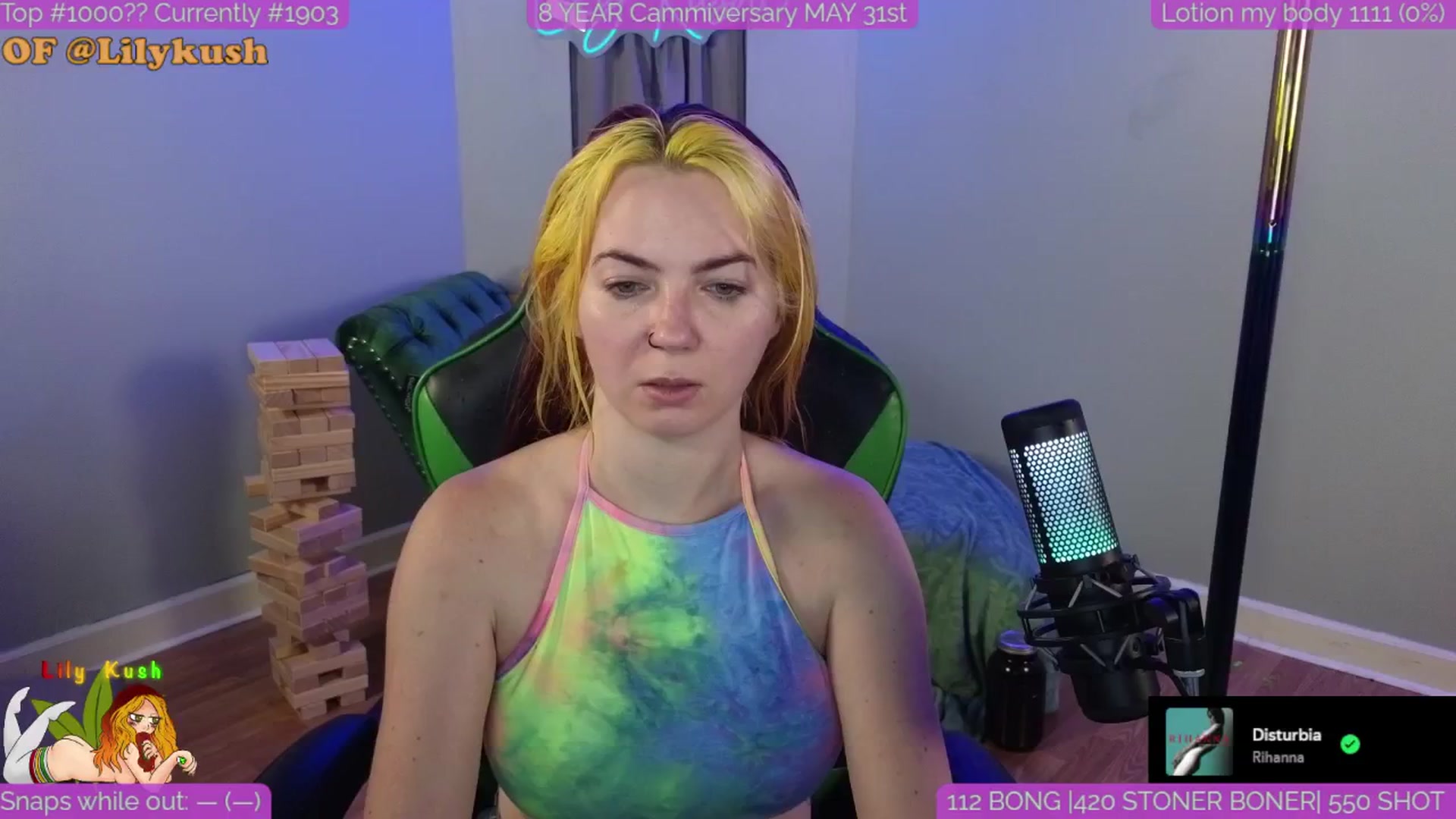 Gallery image thumbnail from LilyKush's myfreecams stream on, 05/17/2025, 21:25 image 1 of 20