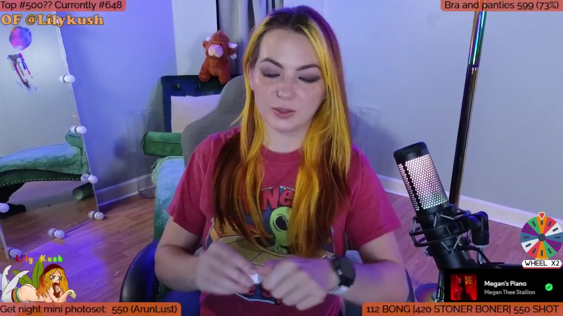 Gallery image thumbnail from LilyKush's myfreecams stream on, 08/02/2025, 23:04 image 13 of 20