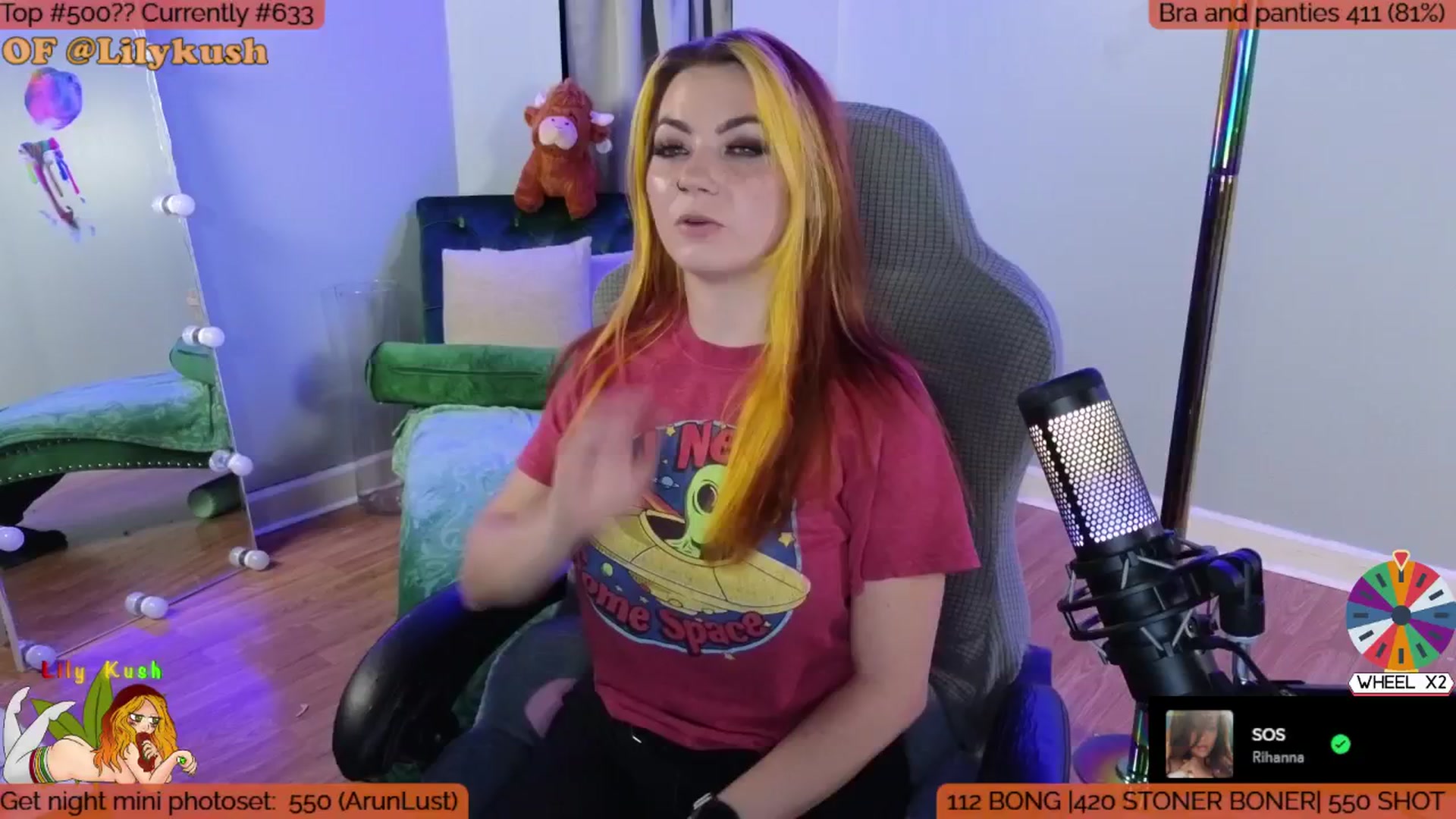 Gallery image thumbnail from LilyKush's myfreecams stream on, 08/02/2025, 23:04 image 18 of 20