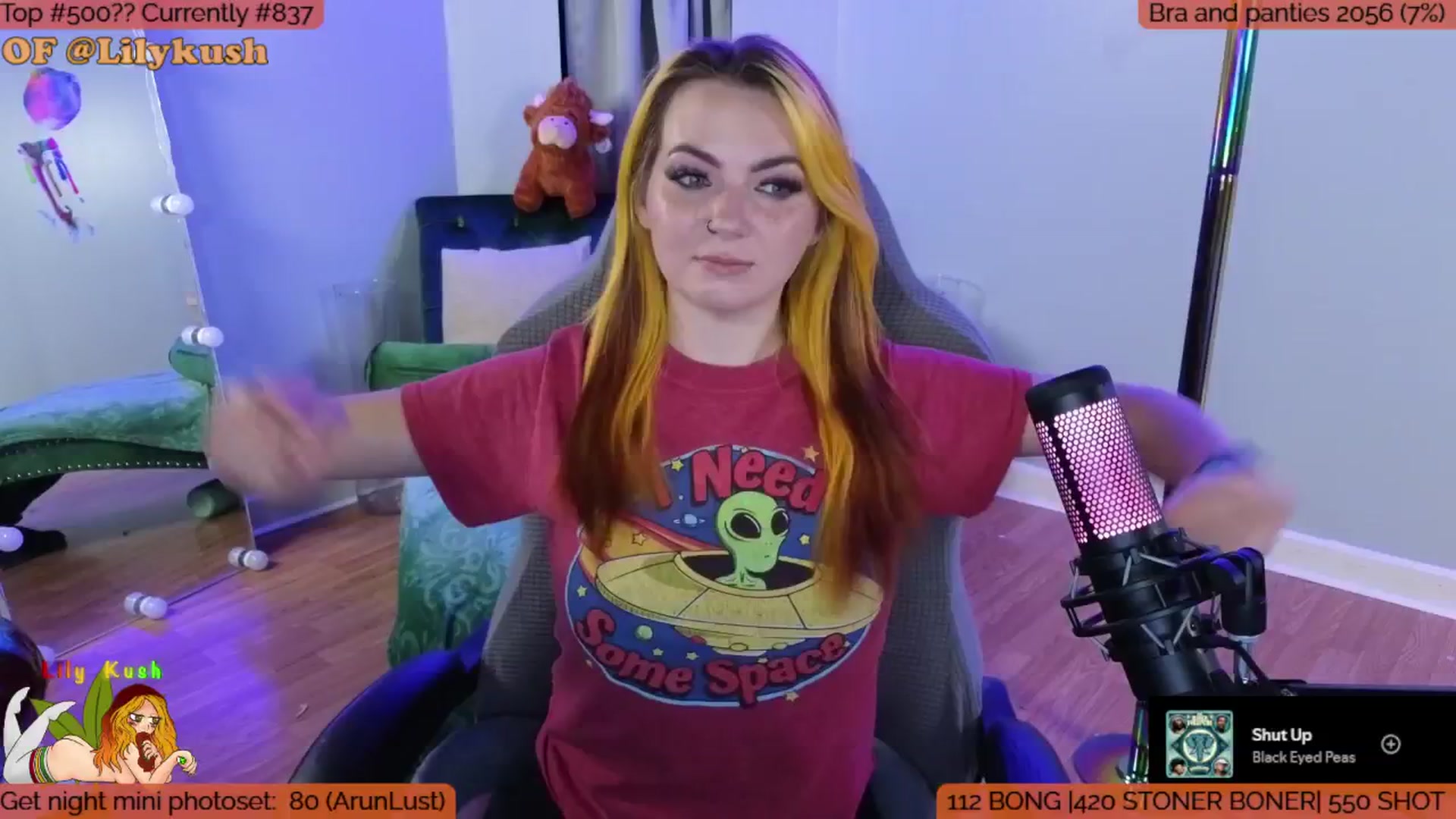 Gallery image thumbnail from LilyKush's myfreecams stream on, 08/02/2025, 23:04 image 5 of 20