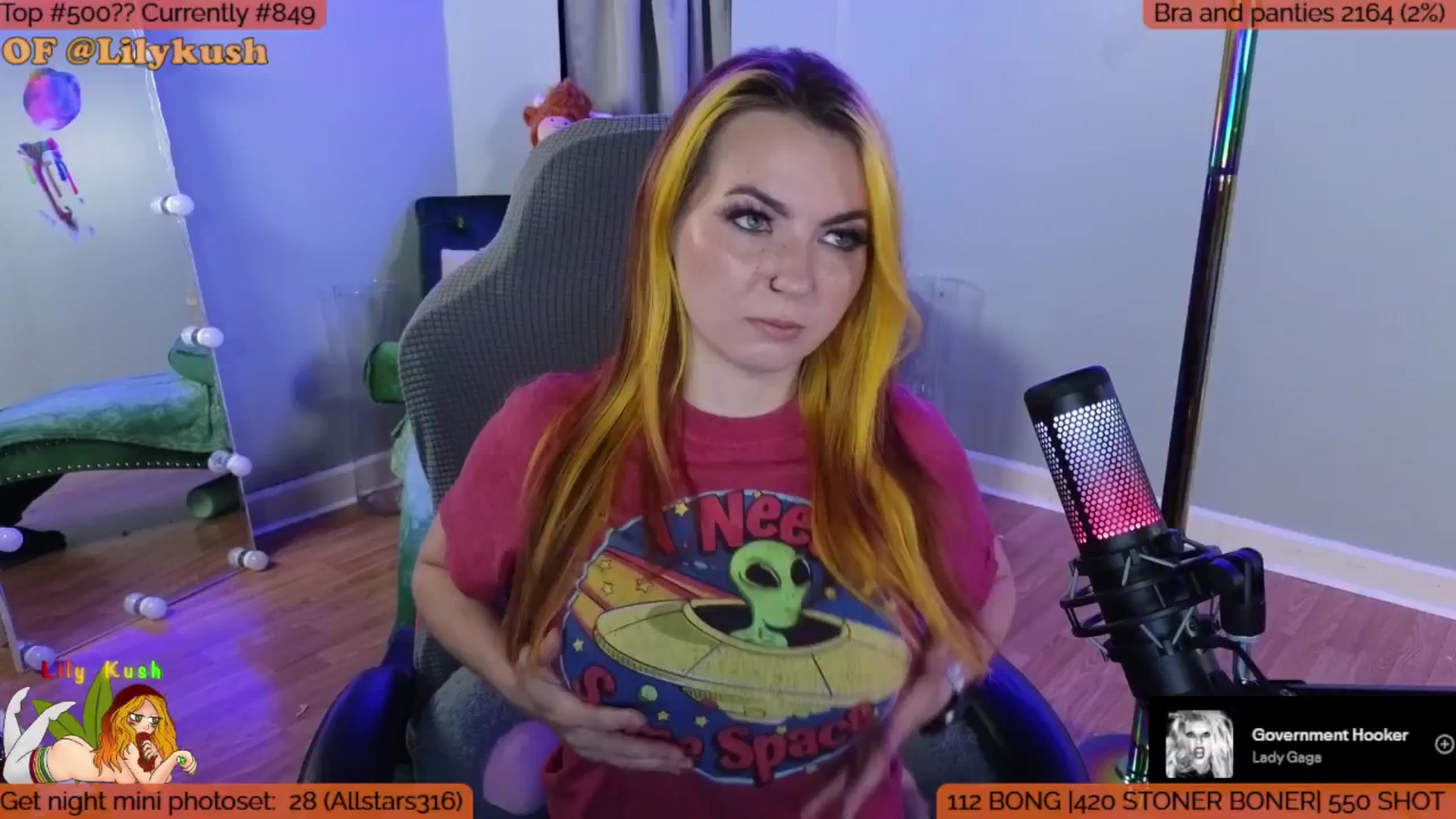 Gallery image thumbnail from LilyKush's myfreecams stream on, 08/02/2025, 23:04 image 3 of 20