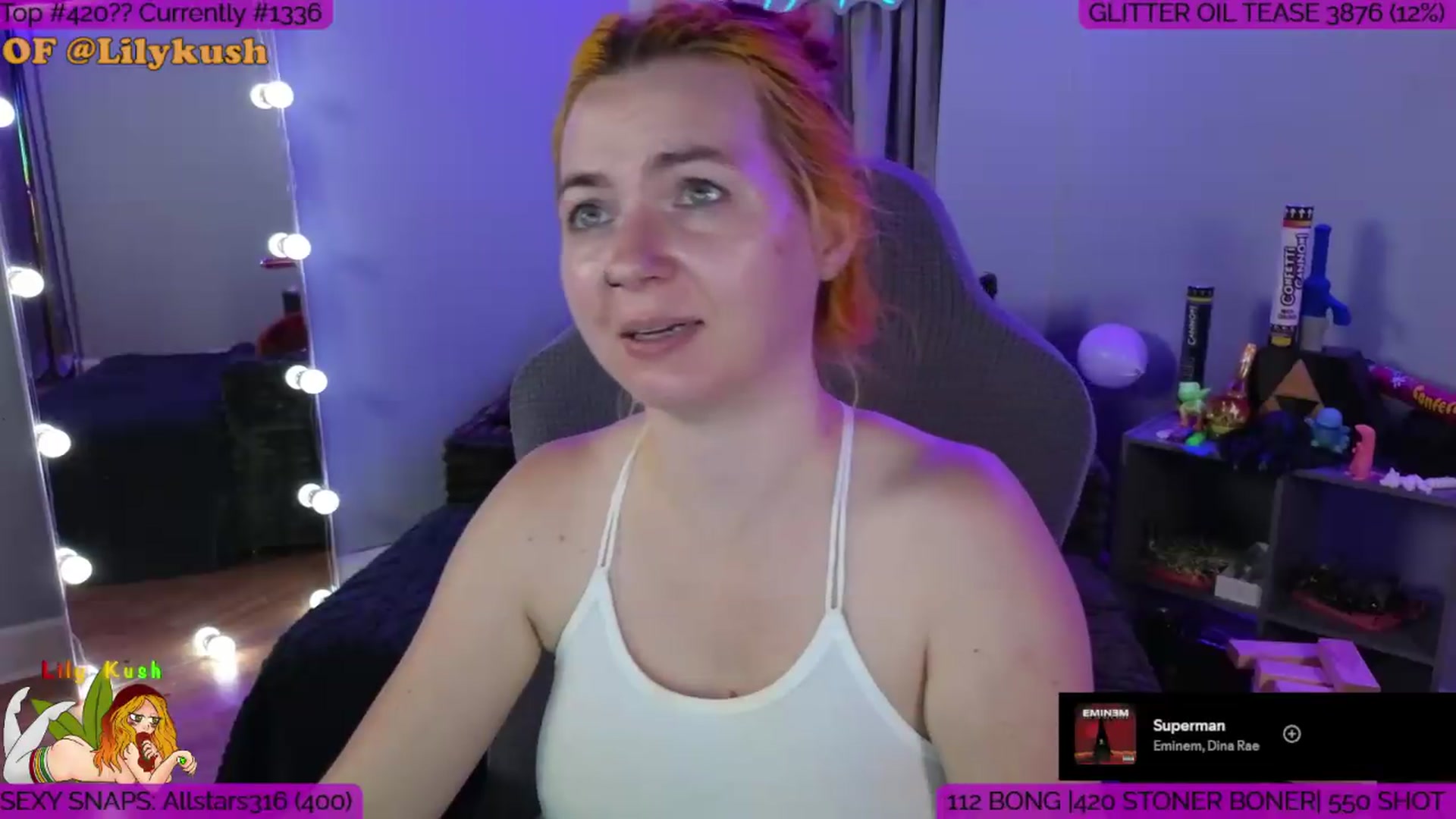 Gallery image thumbnail from LilyKush's myfreecams stream on, 06/13/2026, 22:03 image 12 of 20