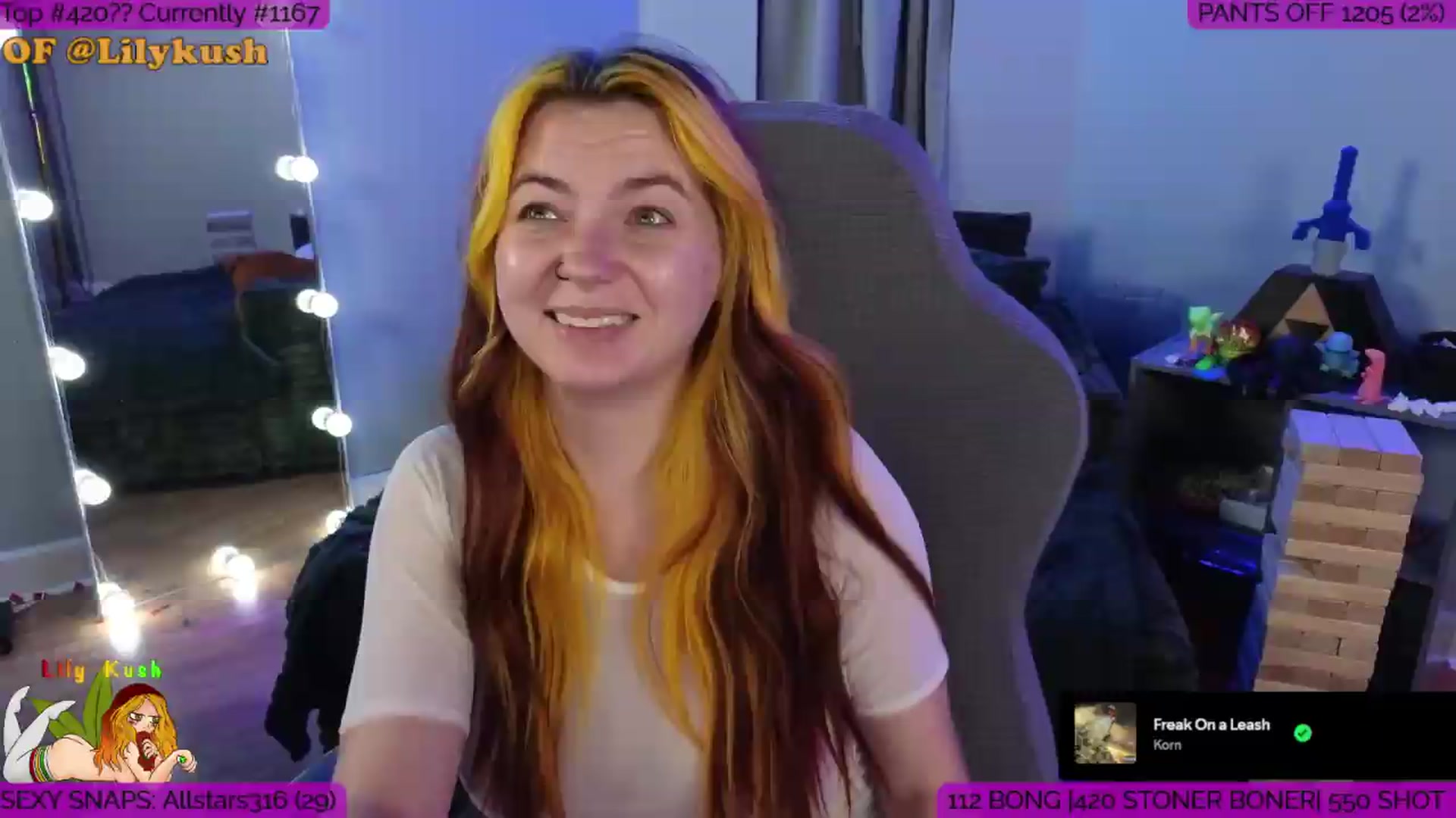 Gallery image thumbnail from LilyKush's myfreecams stream on, 06/22/2026, 05:01 image 2 of 20