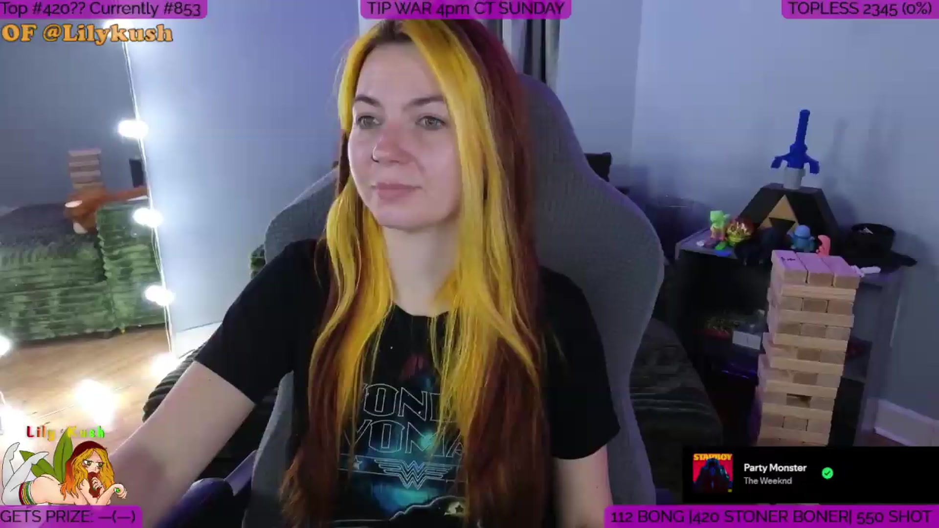 Gallery image thumbnail from LilyKush's myfreecams stream on, 06/27/2026, 17:28 image 1 of 20