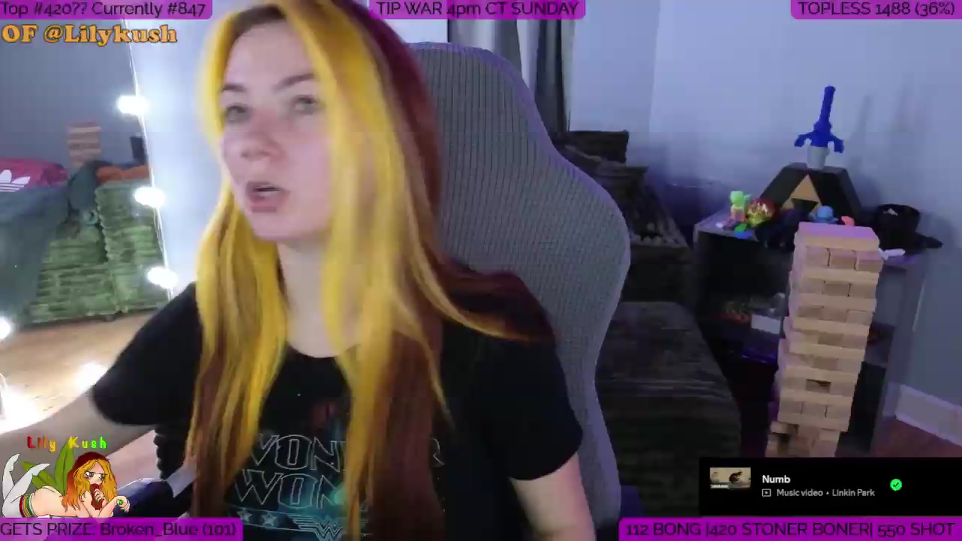 Gallery image thumbnail from LilyKush's myfreecams stream on, 06/27/2026, 21:01 image 13 of 20