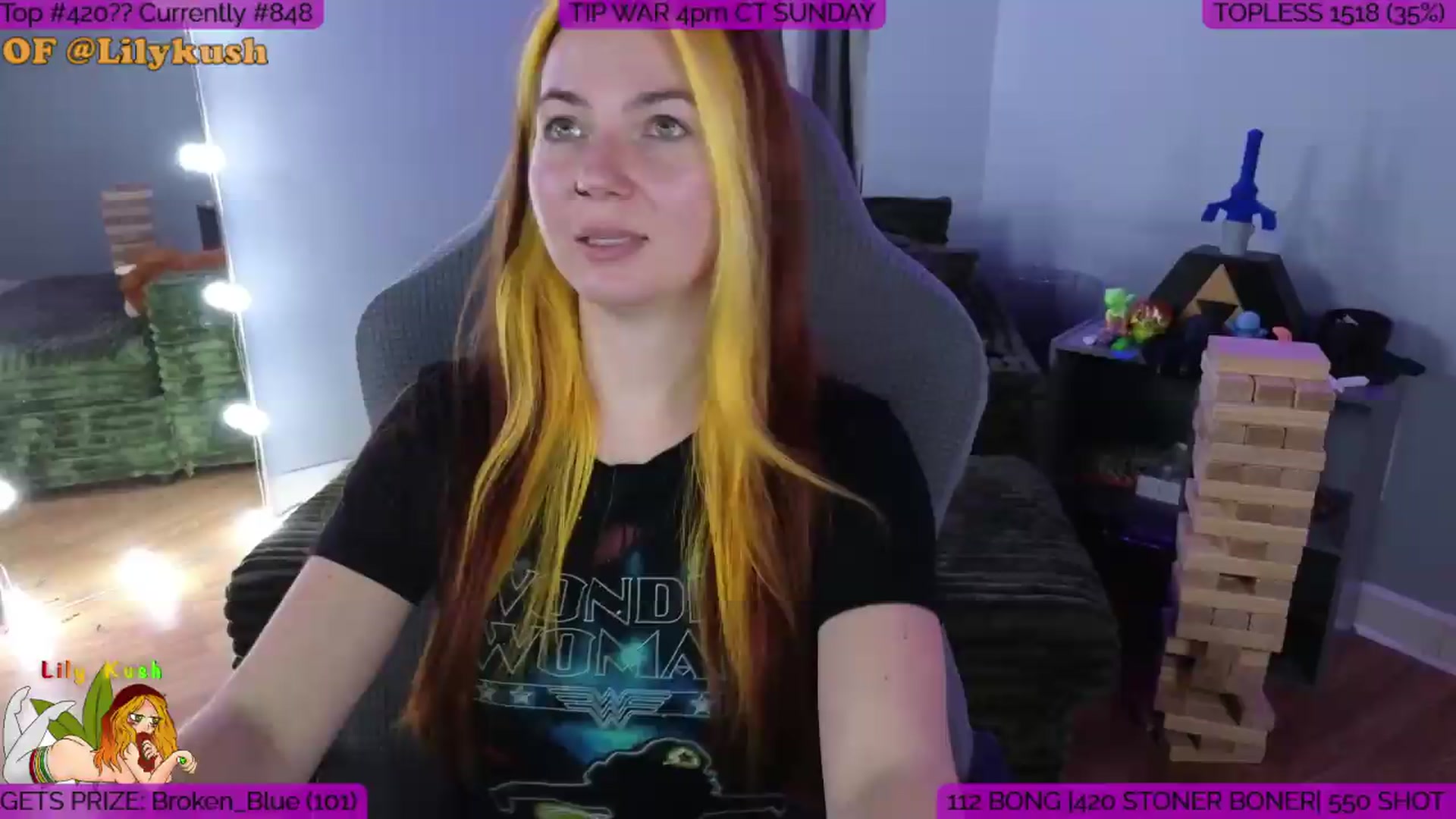 Gallery image thumbnail from LilyKush's myfreecams stream on, 06/27/2026, 21:01 image 6 of 20