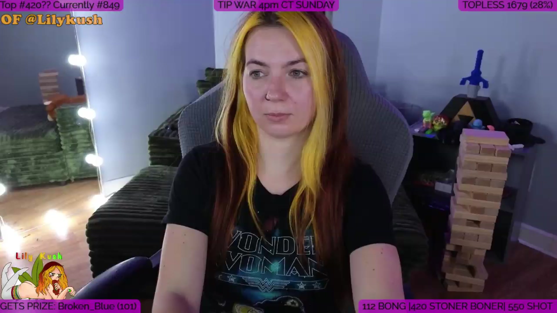 Gallery image thumbnail from LilyKush's myfreecams stream on, 06/27/2026, 21:01 image 3 of 20