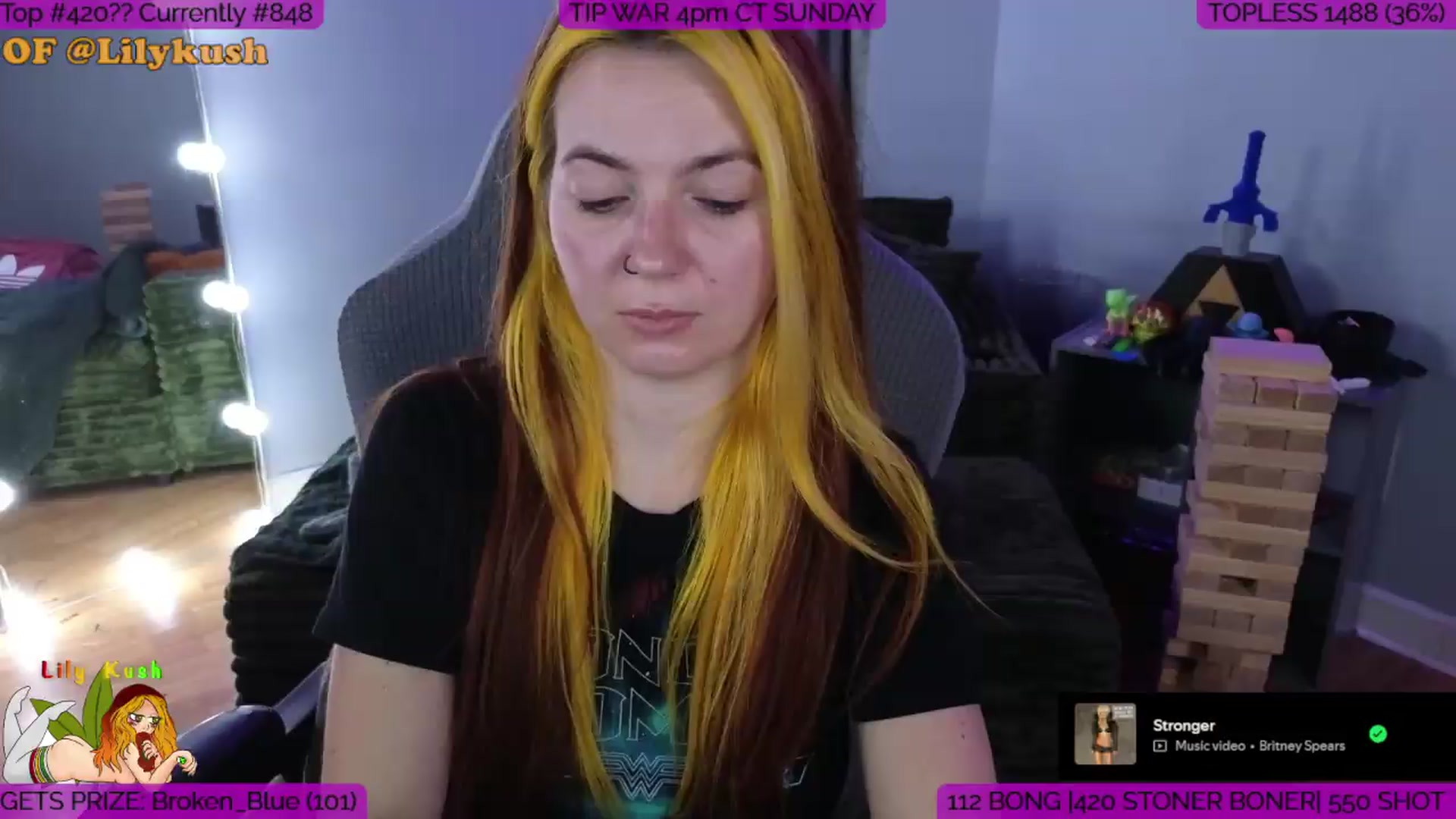 Gallery image thumbnail from LilyKush's myfreecams stream on, 06/27/2026, 21:01 image 17 of 20