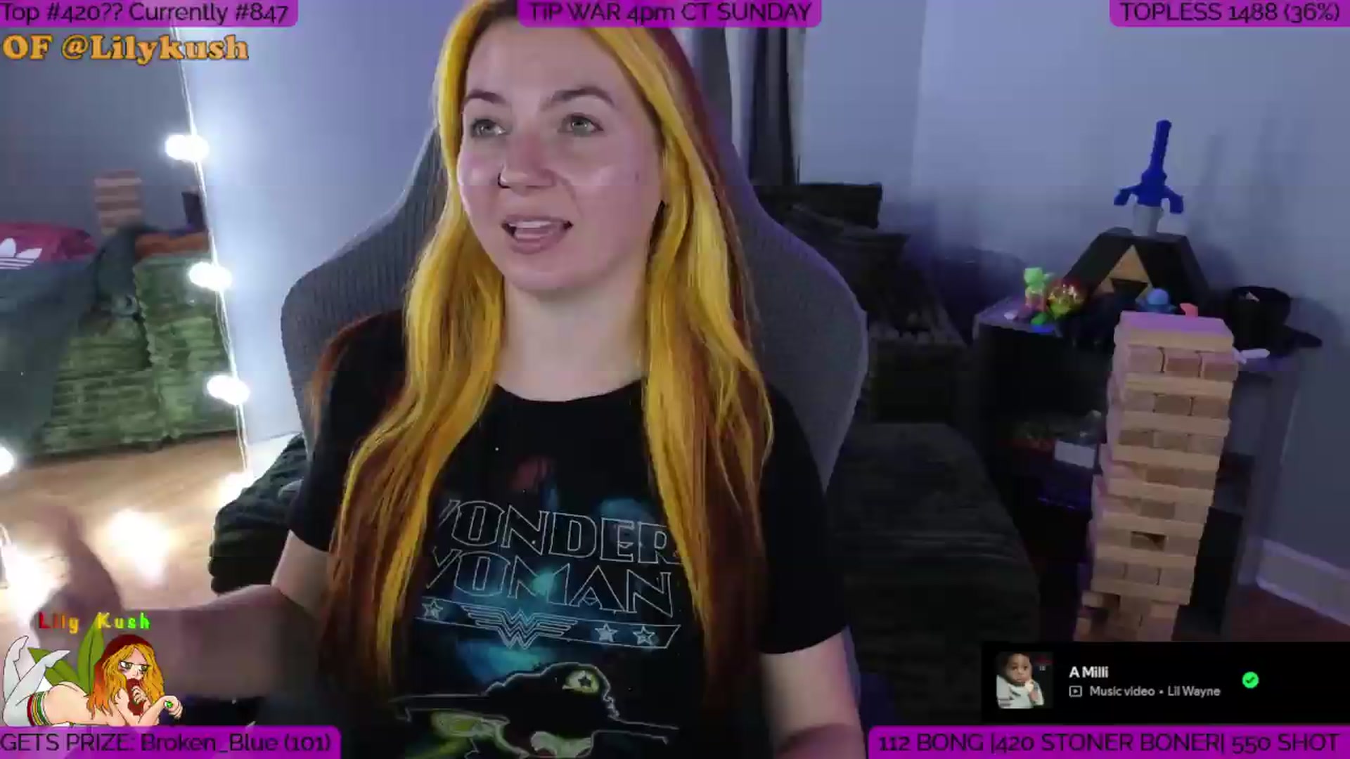 Gallery image thumbnail from LilyKush's myfreecams stream on, 06/27/2026, 21:01 image 14 of 20
