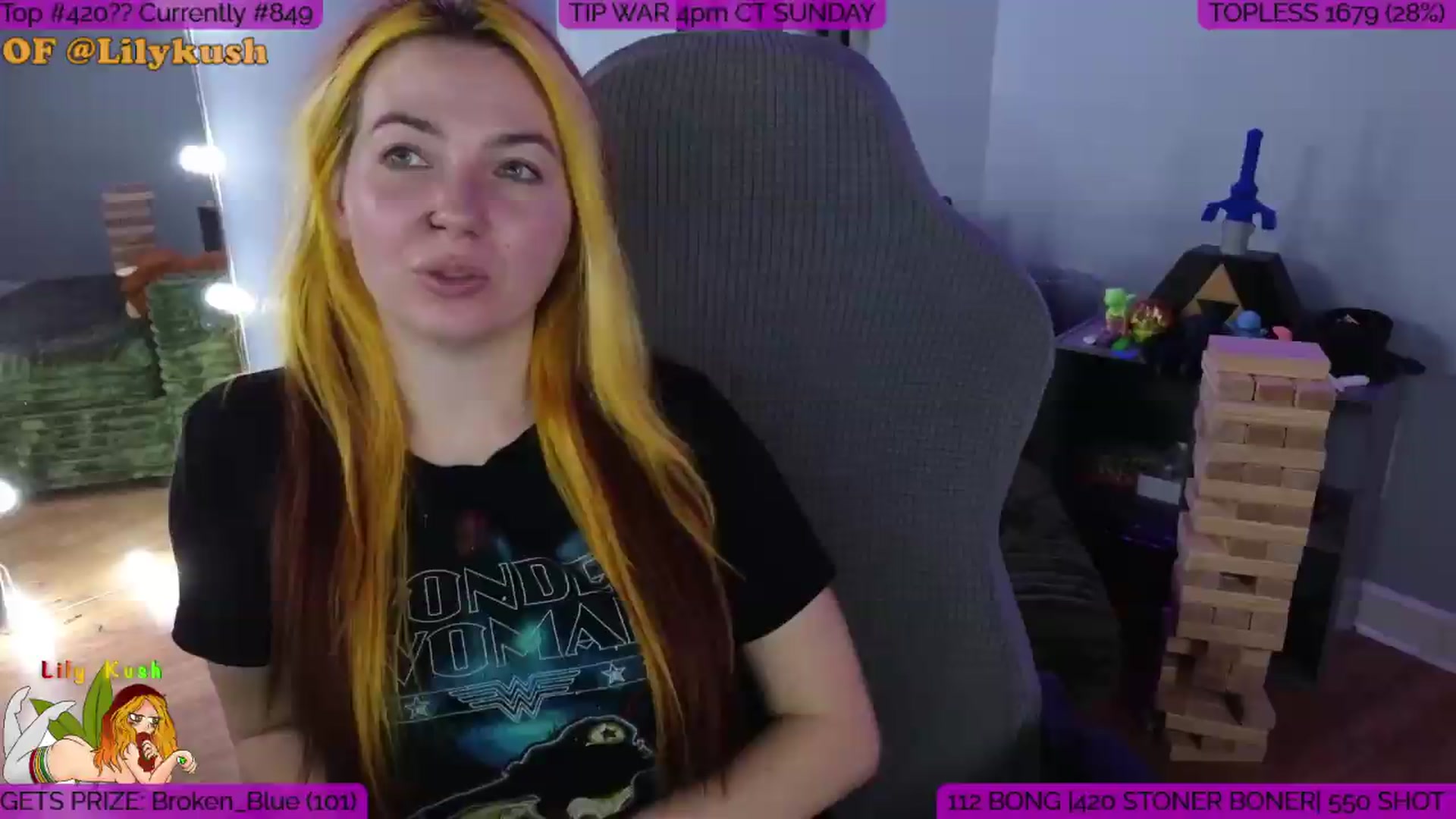 Gallery image thumbnail from LilyKush's myfreecams stream on, 06/27/2026, 21:01 image 1 of 20
