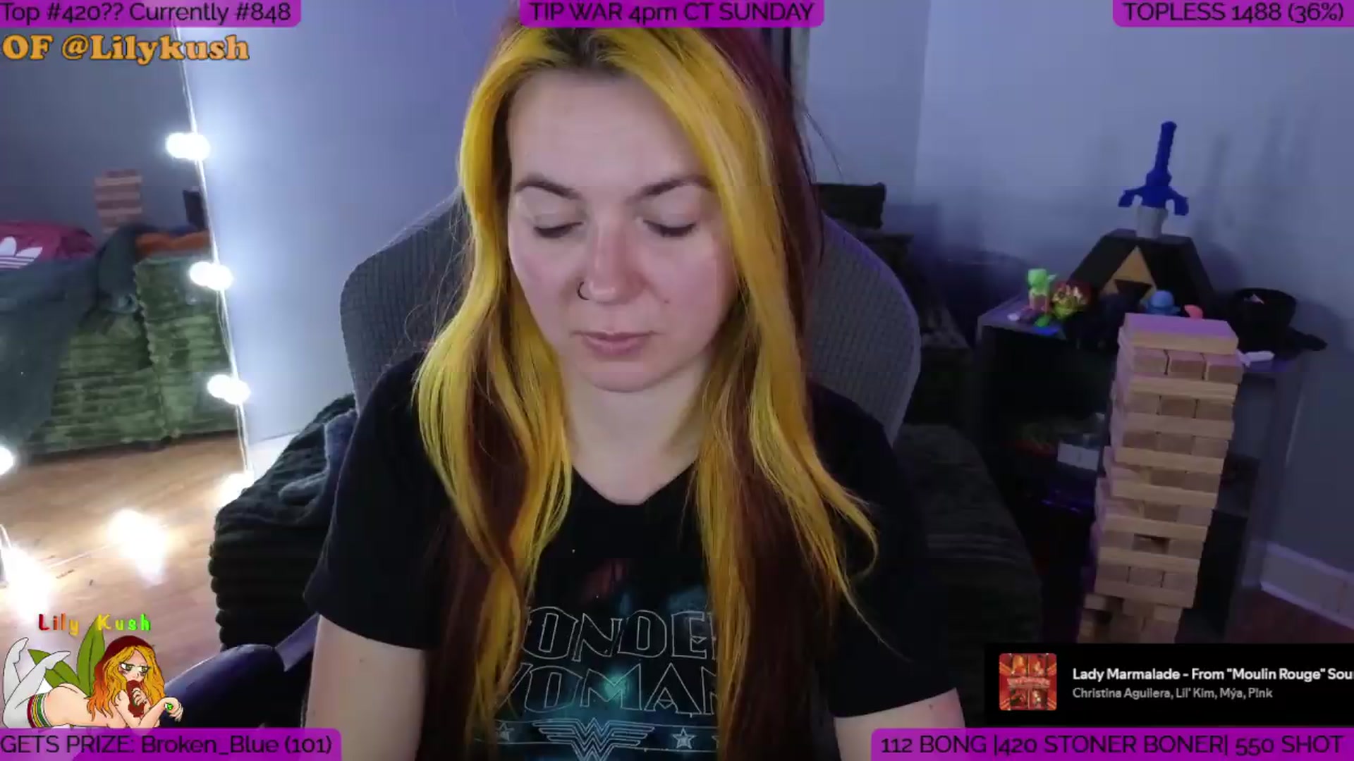 Gallery image thumbnail from LilyKush's myfreecams stream on, 06/27/2026, 21:01 image 16 of 20