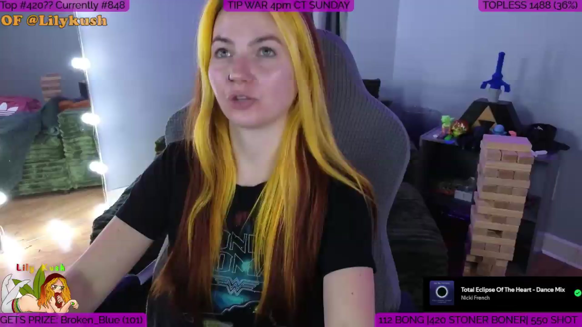 Gallery image thumbnail from LilyKush's myfreecams stream on, 06/27/2026, 21:01 image 20 of 20