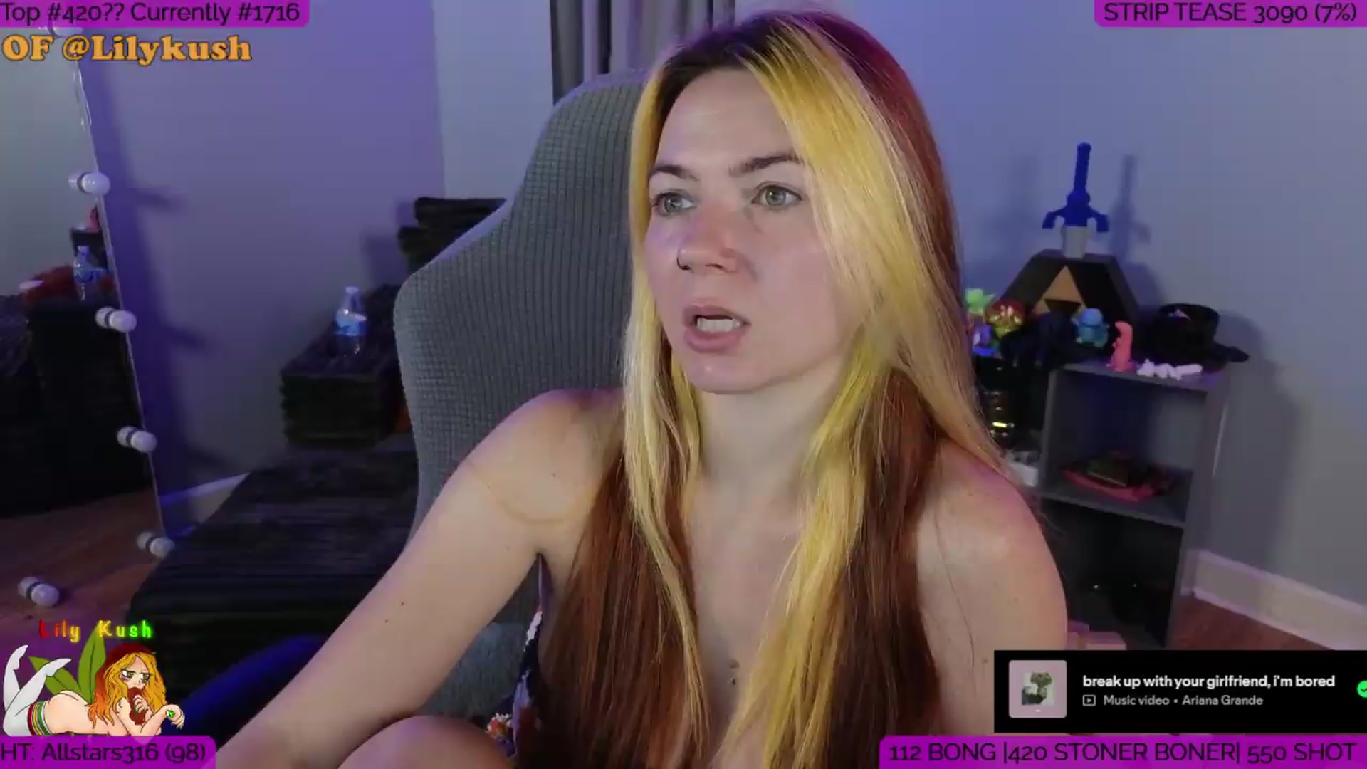 Gallery image thumbnail from LilyKush's myfreecams stream on, 08/08/2026, 20:02 image 4 of 20
