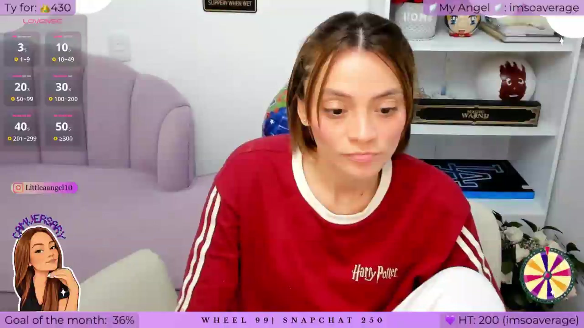 Gallery image thumbnail from LittleAnge_'s myfreecams stream on, 08/14/2026, 03:55 image 19 of 20