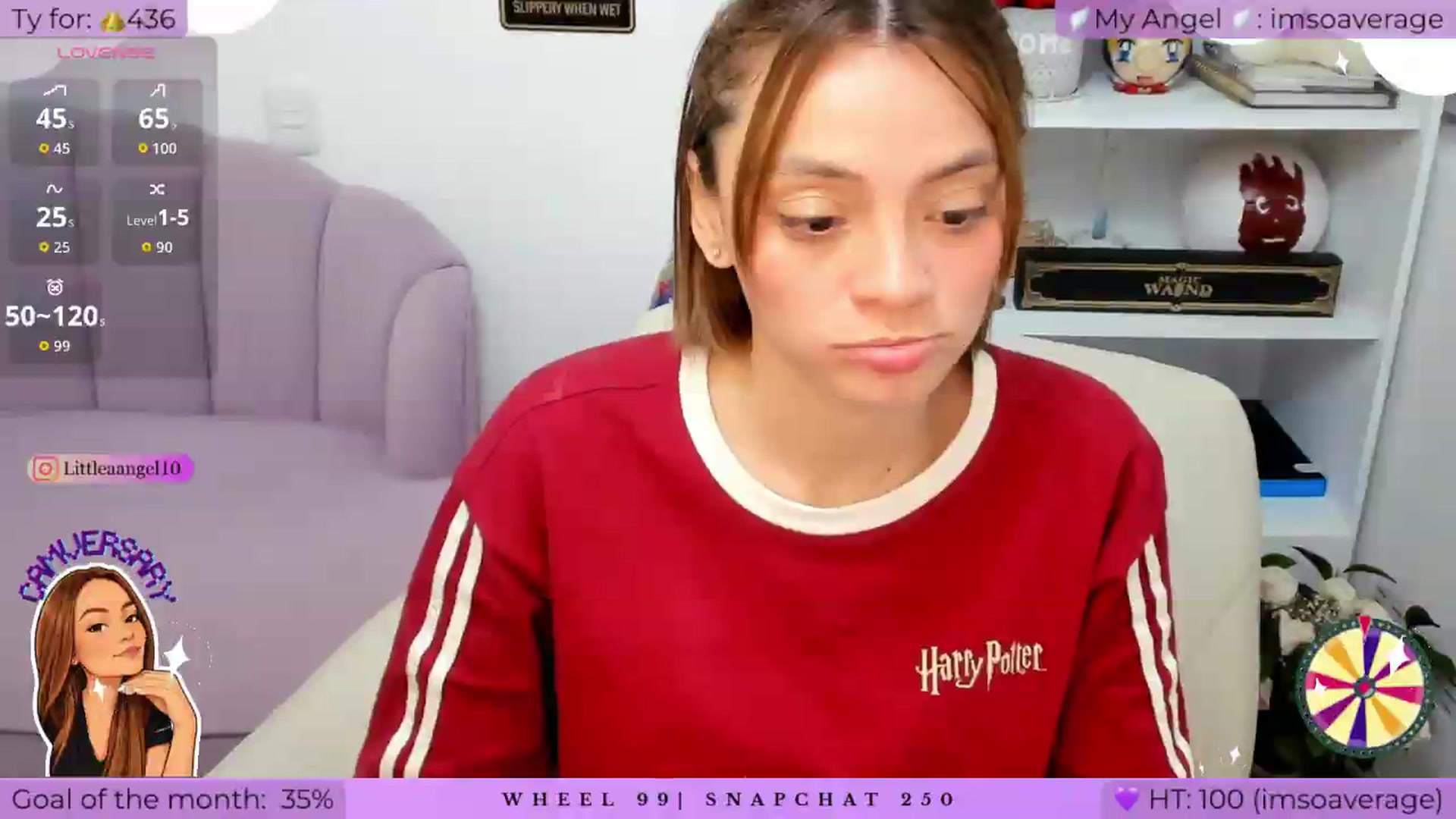 Gallery image thumbnail from LittleAnge_'s myfreecams stream on, 08/14/2026, 03:55 image 12 of 20
