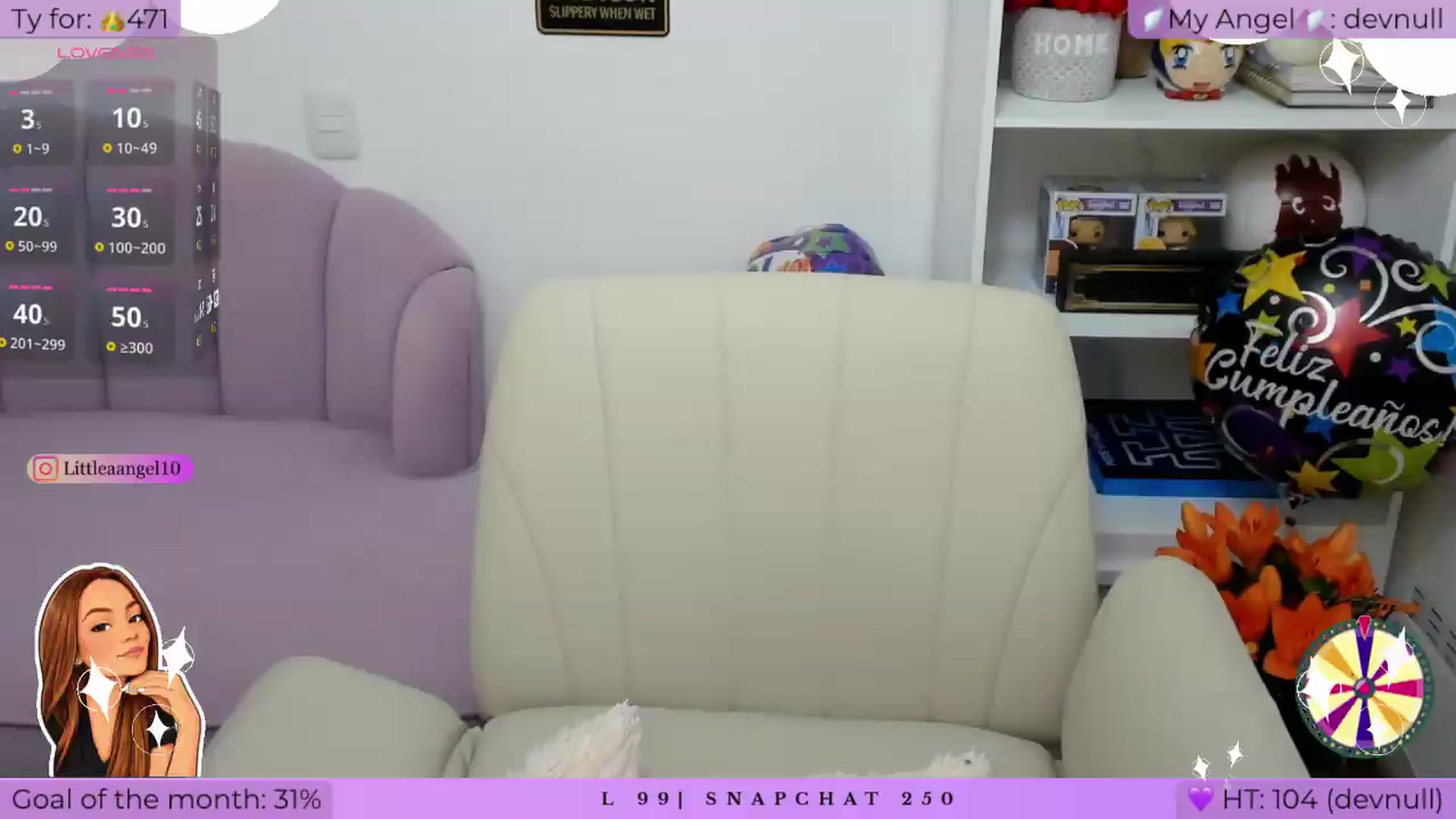 Gallery image thumbnail from LittleAnge_'s myfreecams stream on, 09/13/2026, 03:11 image 5 of 20
